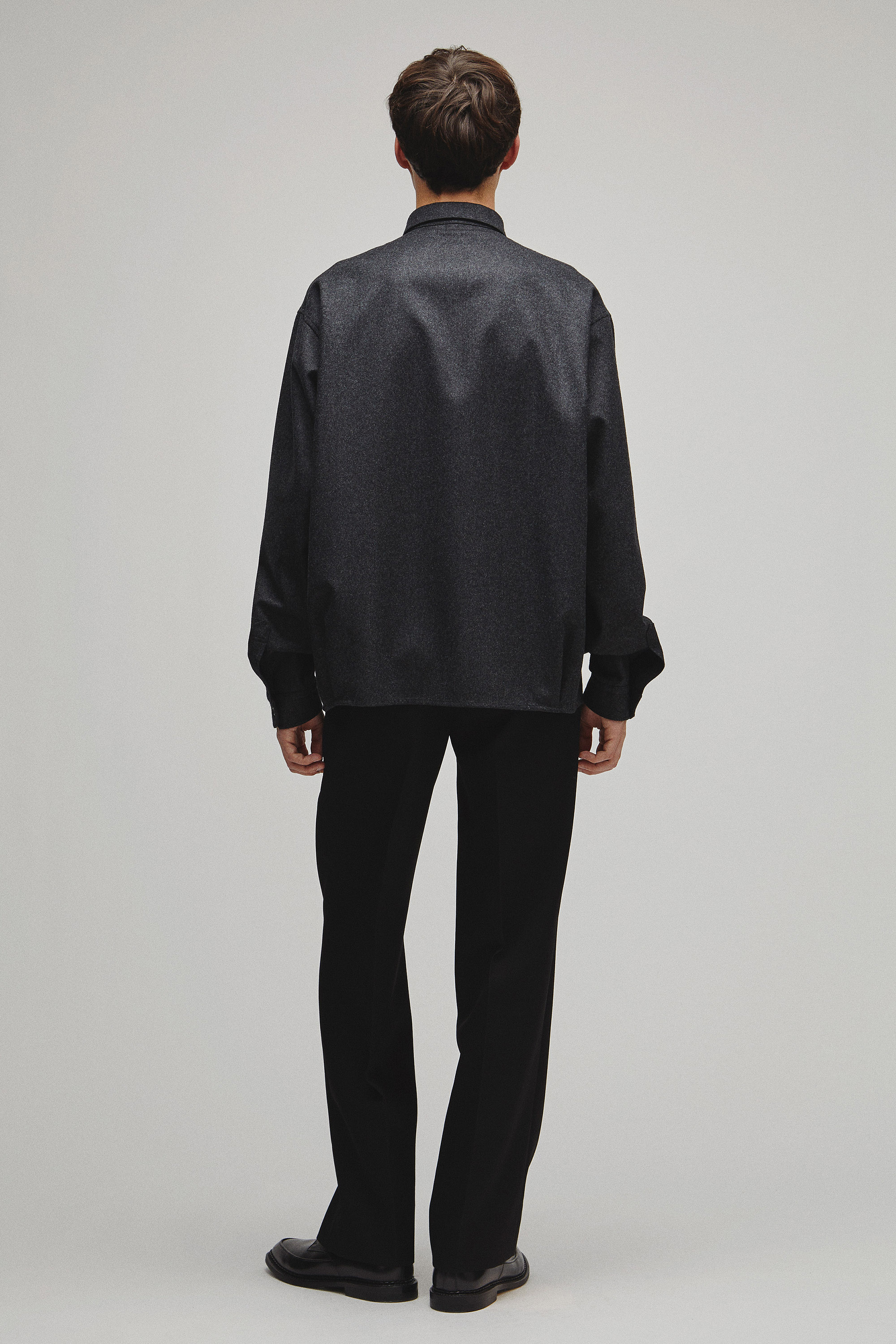 RERACS REGULAR COLLAR FLANNNEL SHIRT