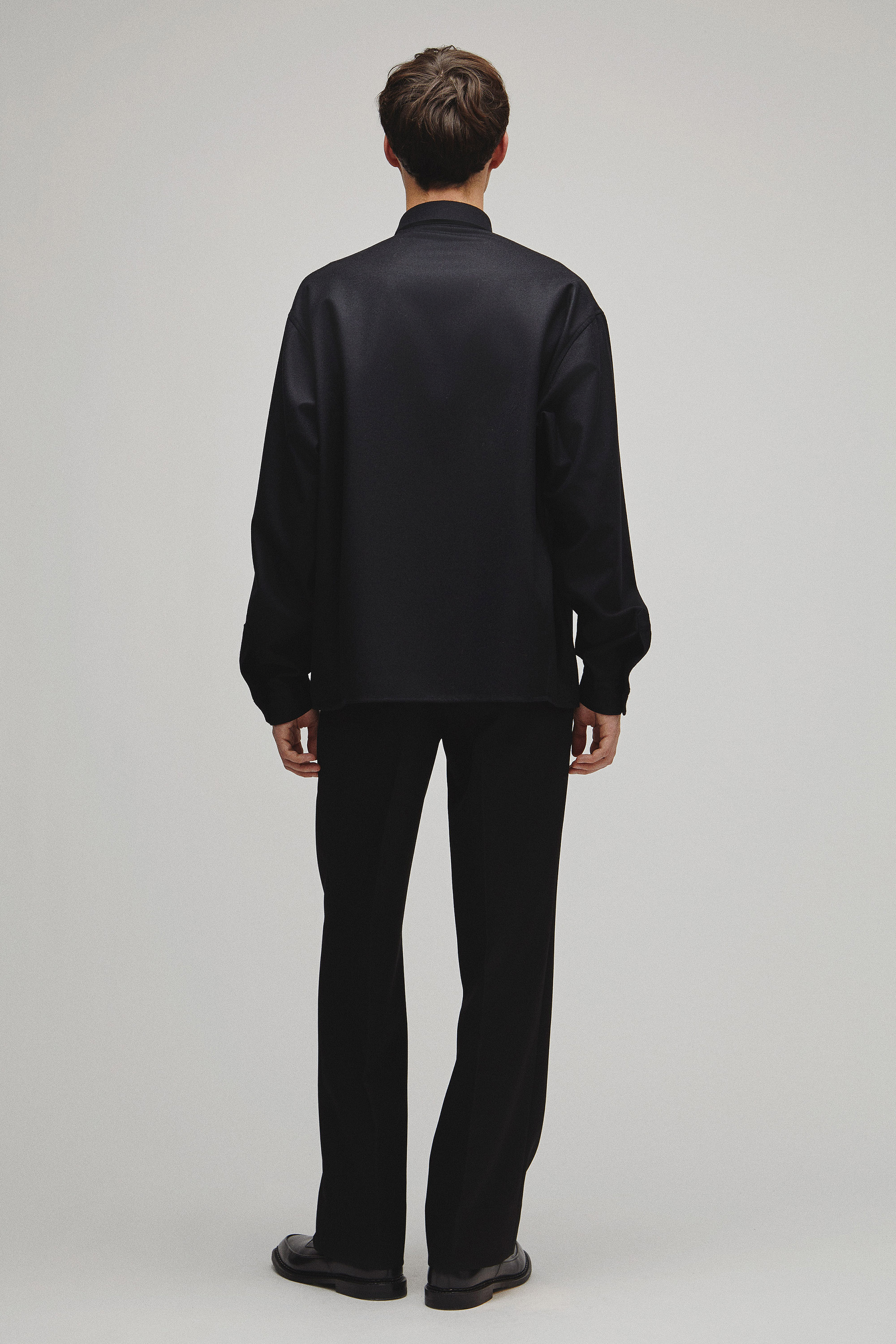 RERACS REGULAR COLLAR FLANNNEL SHIRT