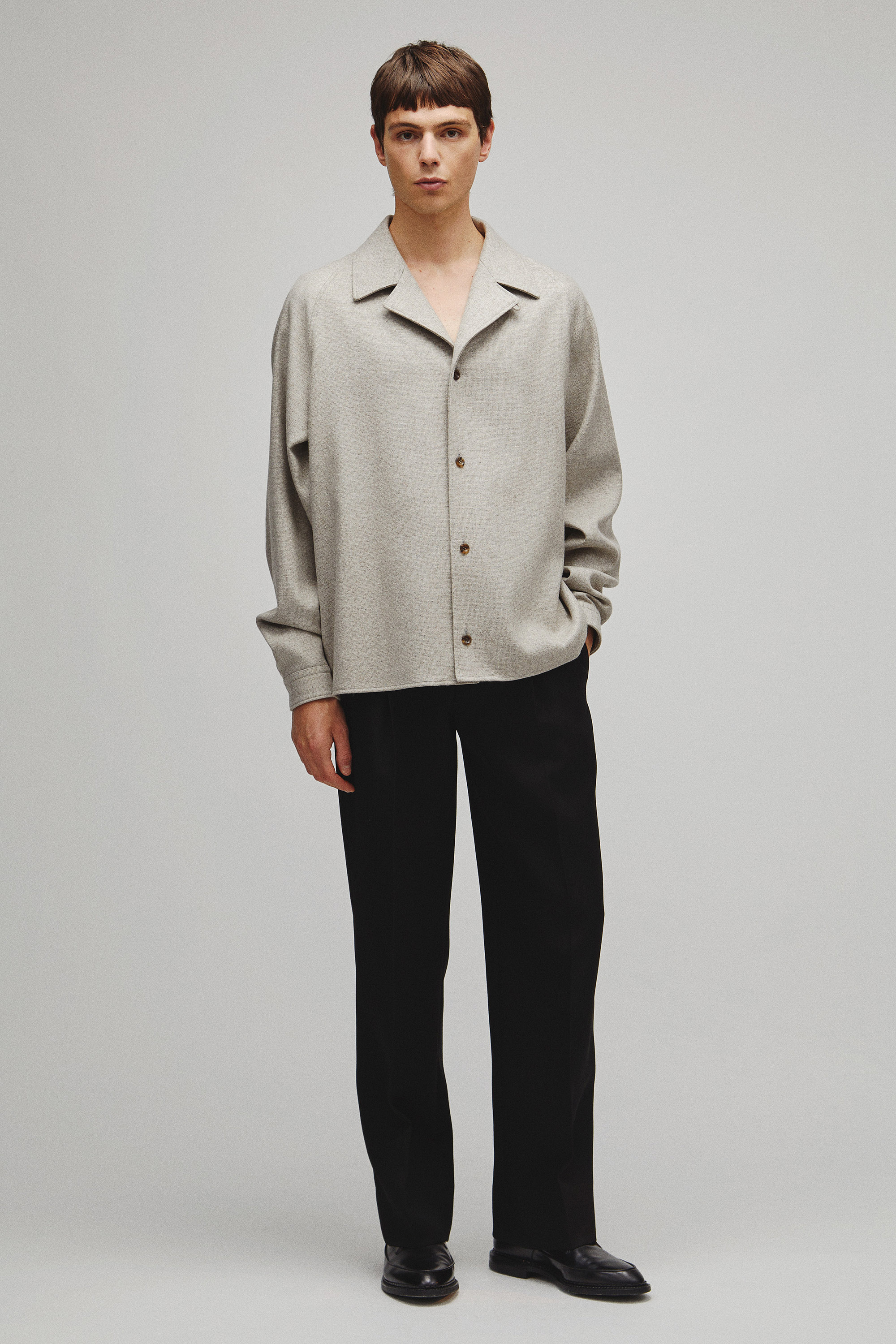 RERACS OPEN COLLAR SHIRT