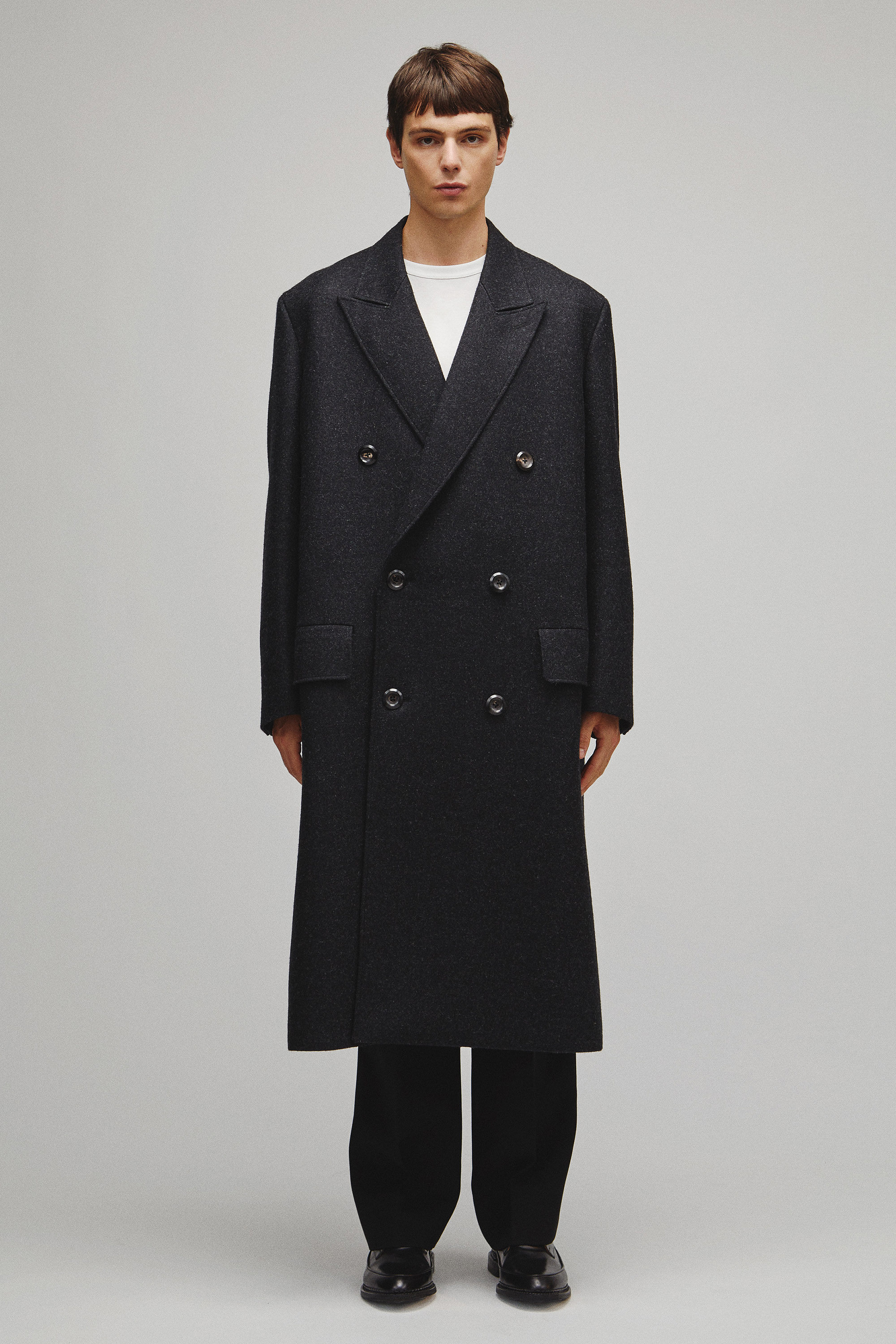 THE DOUBLE PEAKED TAILORED COAT