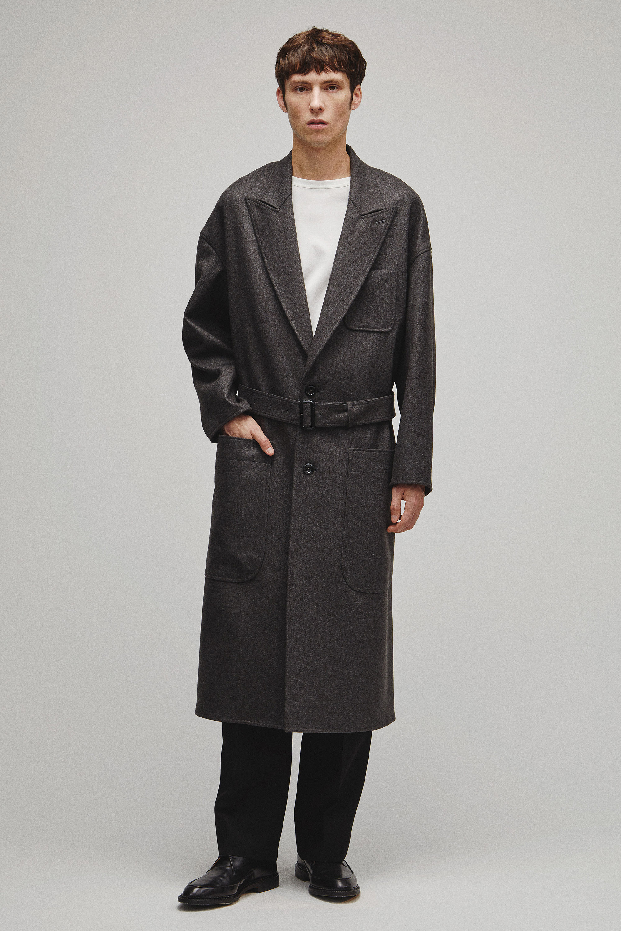 RERACS PEAKED LAPEL SHIRT COAT
