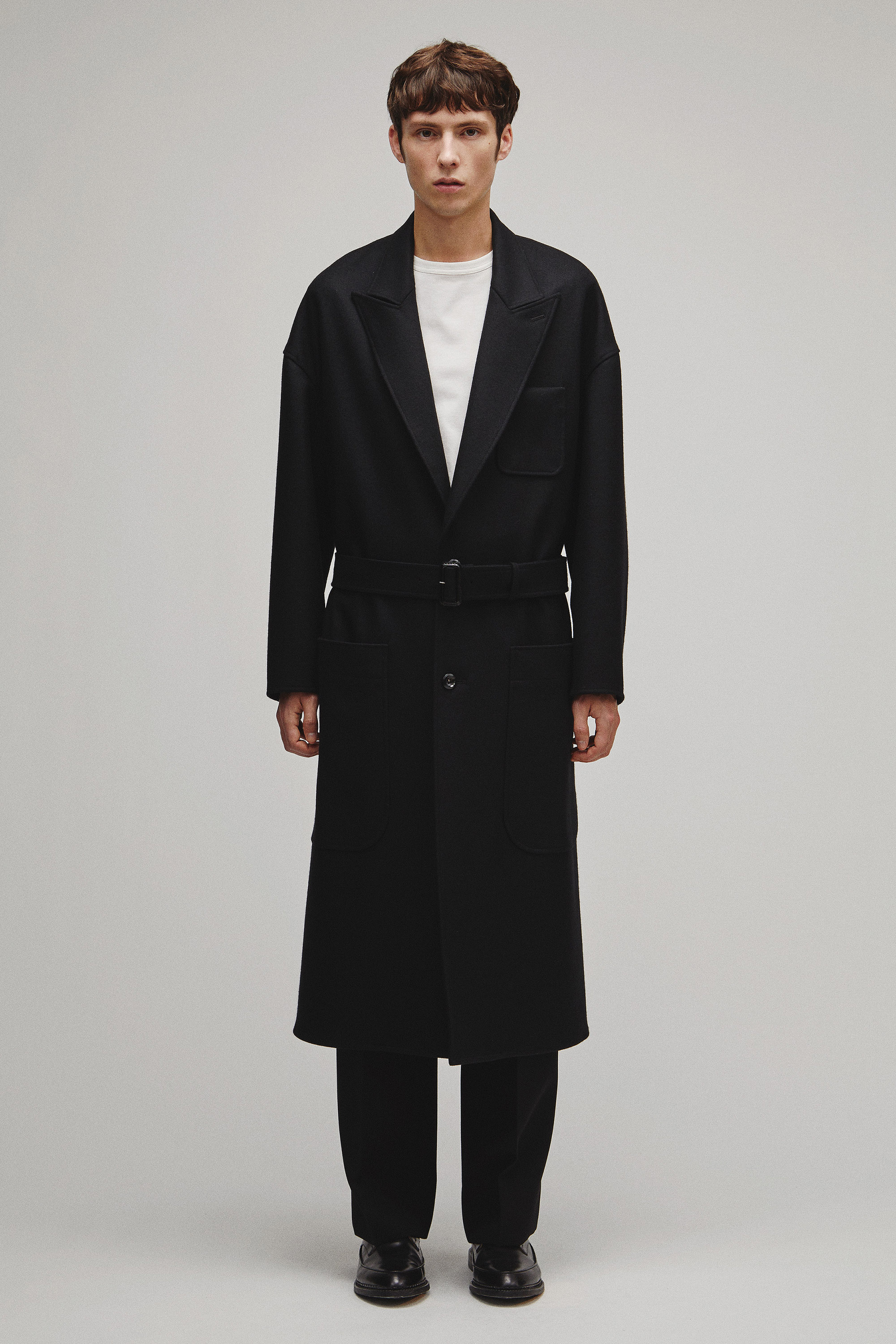 RERACS PEAKED LAPEL SHIRT COAT
