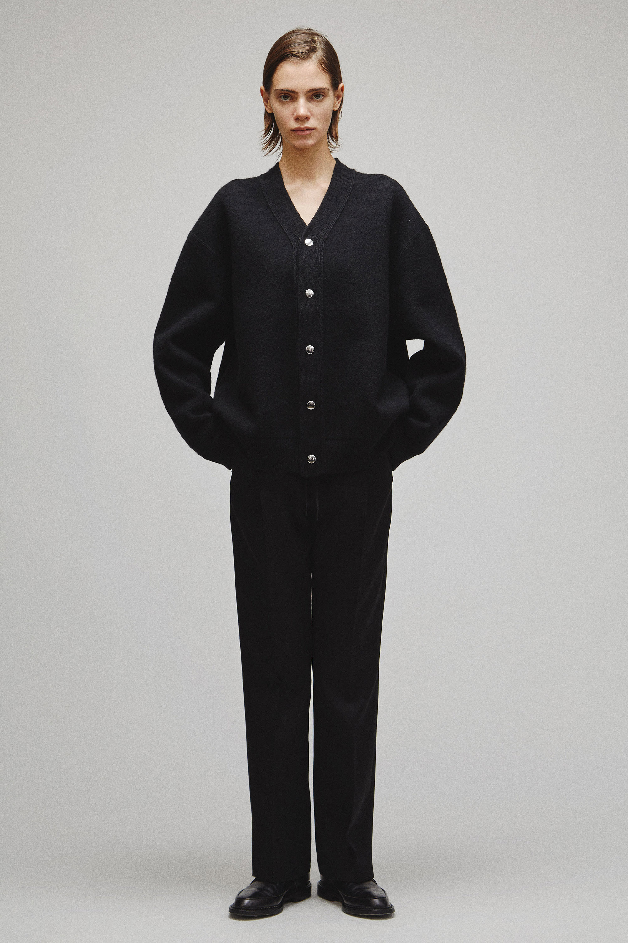 RERACS SNAP BUTTON KNIT CARDIGAN