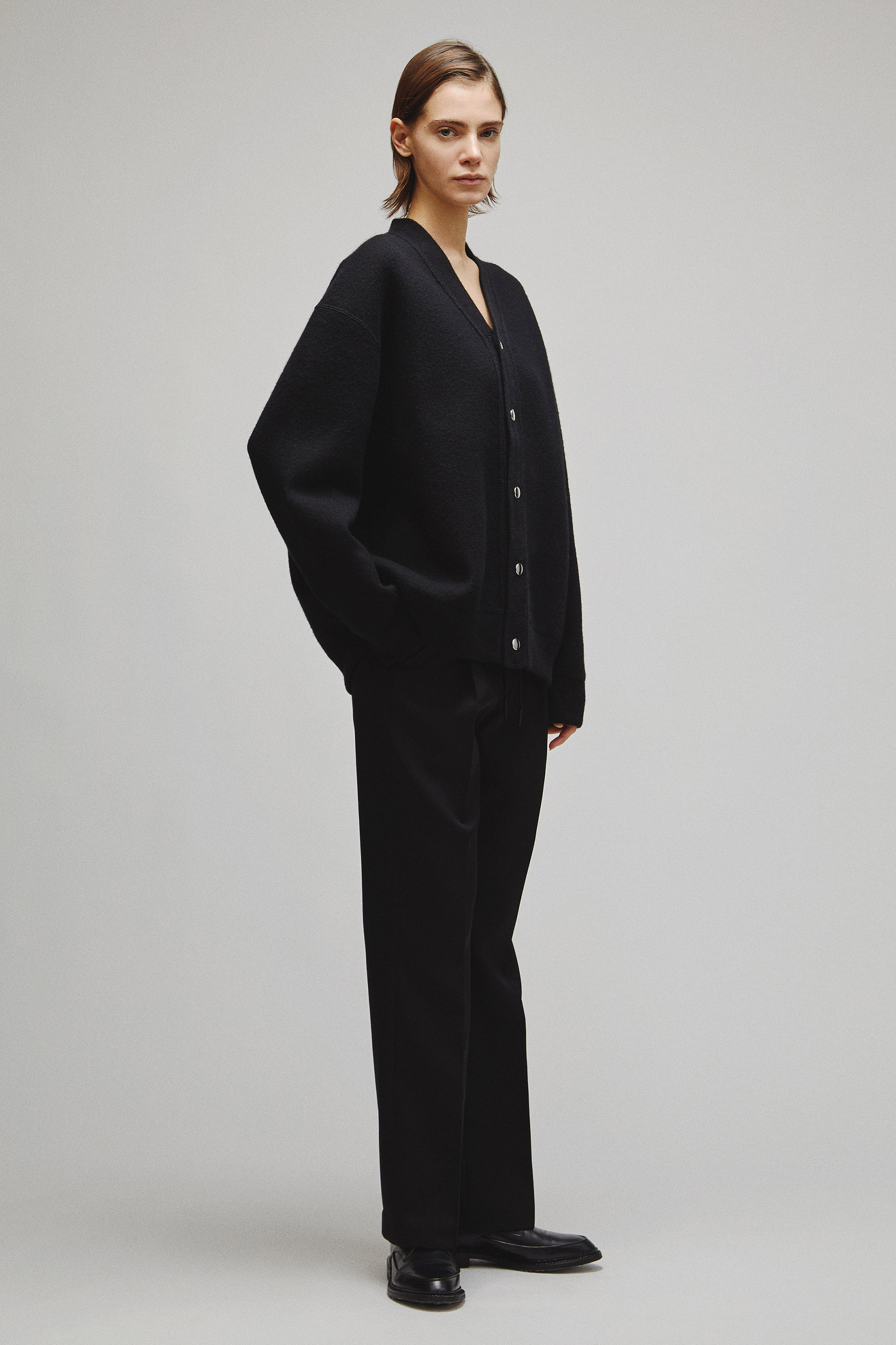 RERACS SNAP BUTTON KNIT CARDIGAN