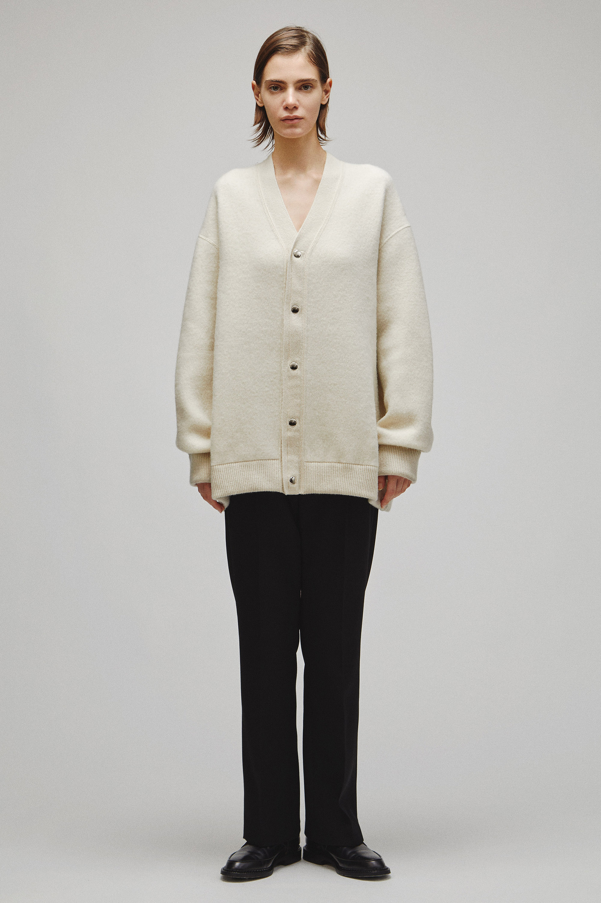 RERACS SNAP BUTTON KNIT CARDIGAN