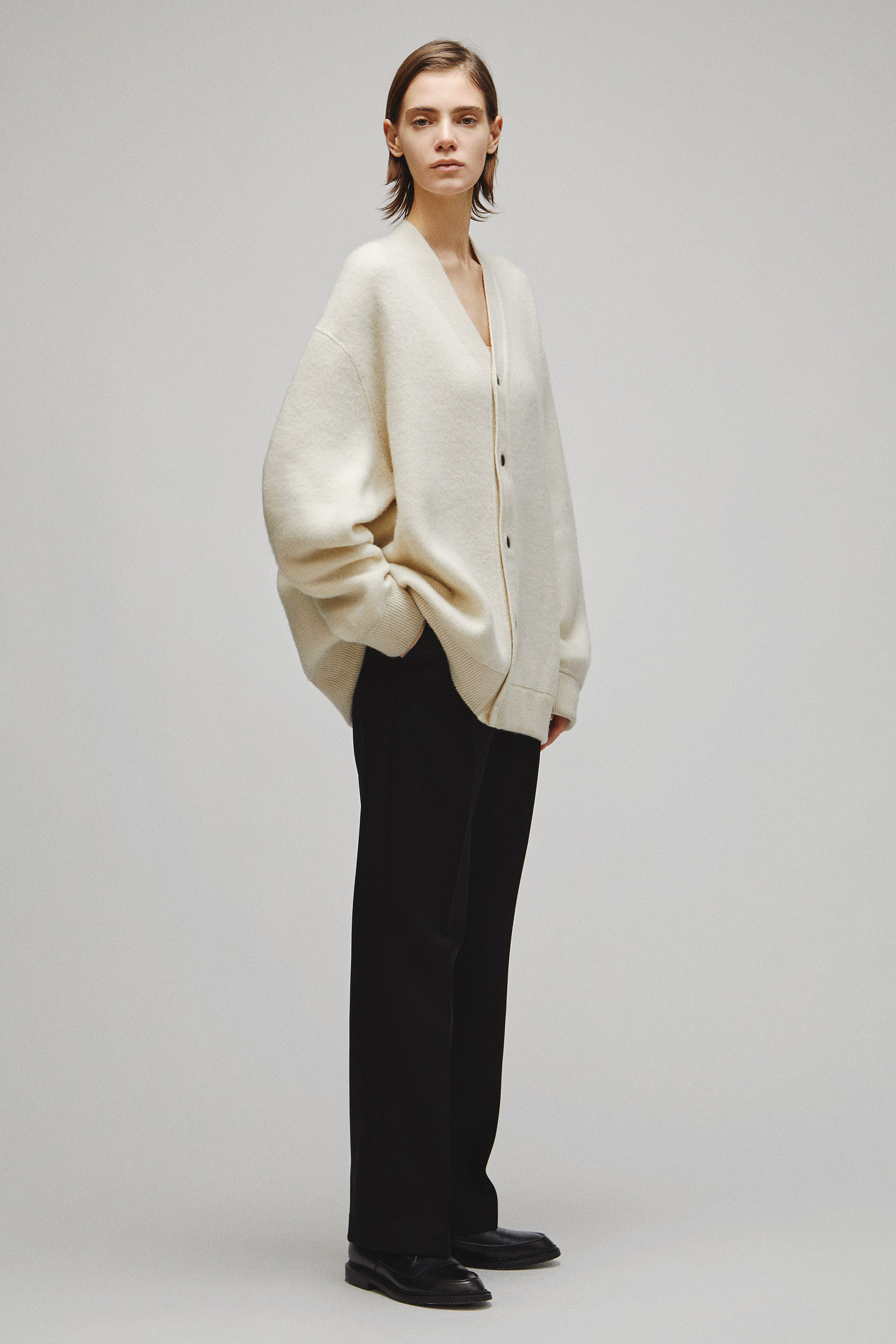 RERACS SNAP BUTTON KNIT CARDIGAN