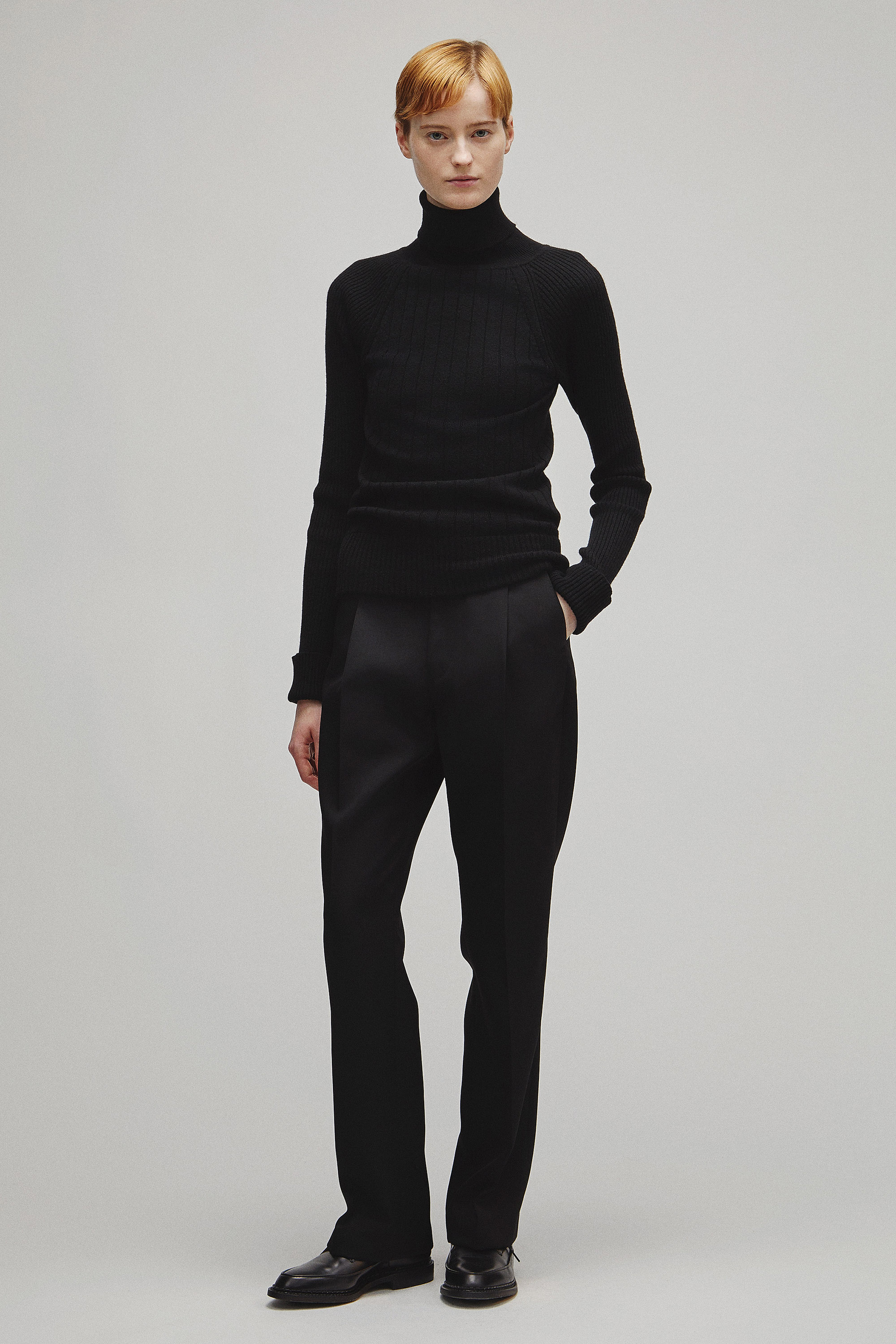 RERACS RAGLAN TURTLE NECK PULLOVER KNIT WOMENS