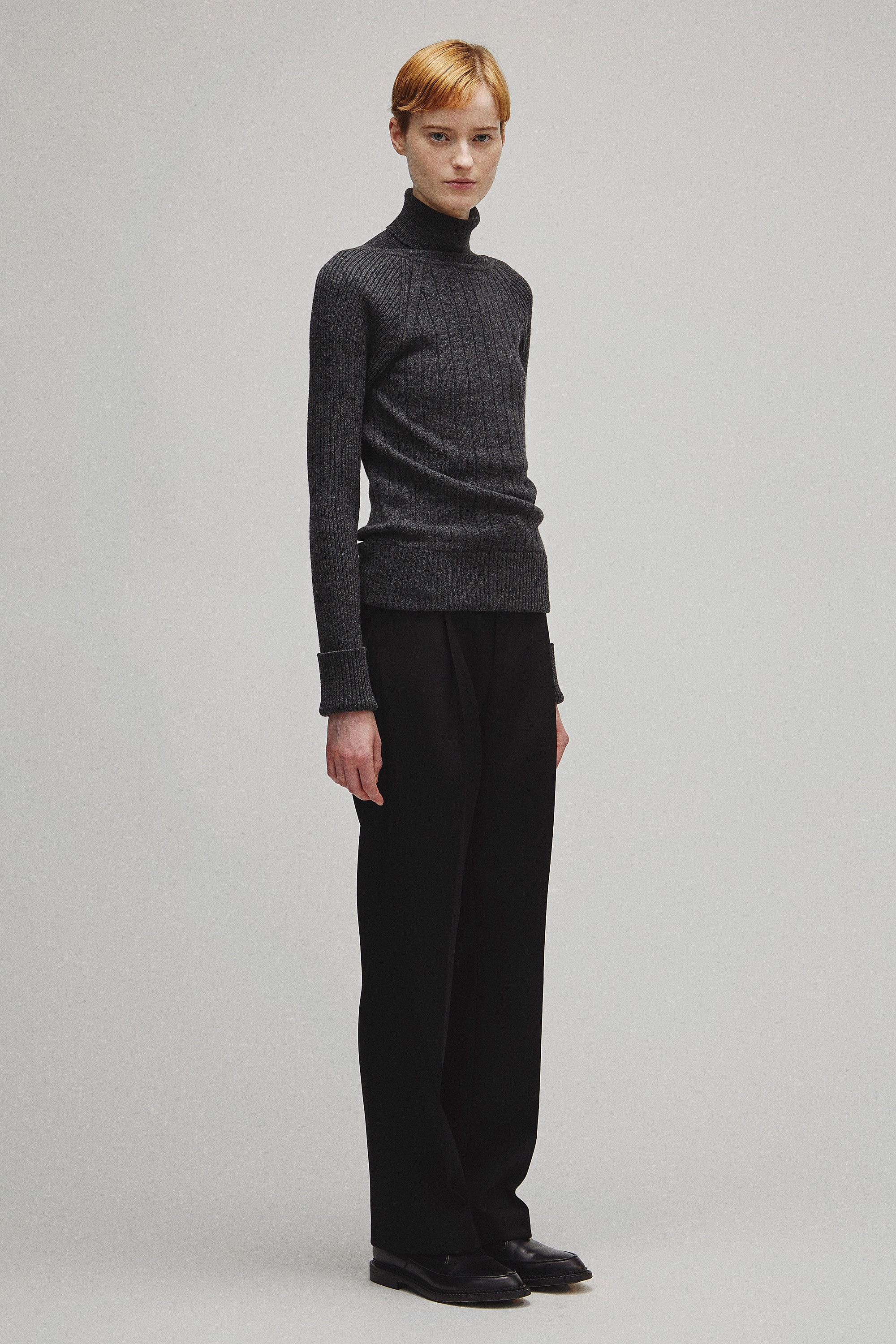 RERACS RAGLAN TURTLE NECK PULLOVER KNIT WOMENS