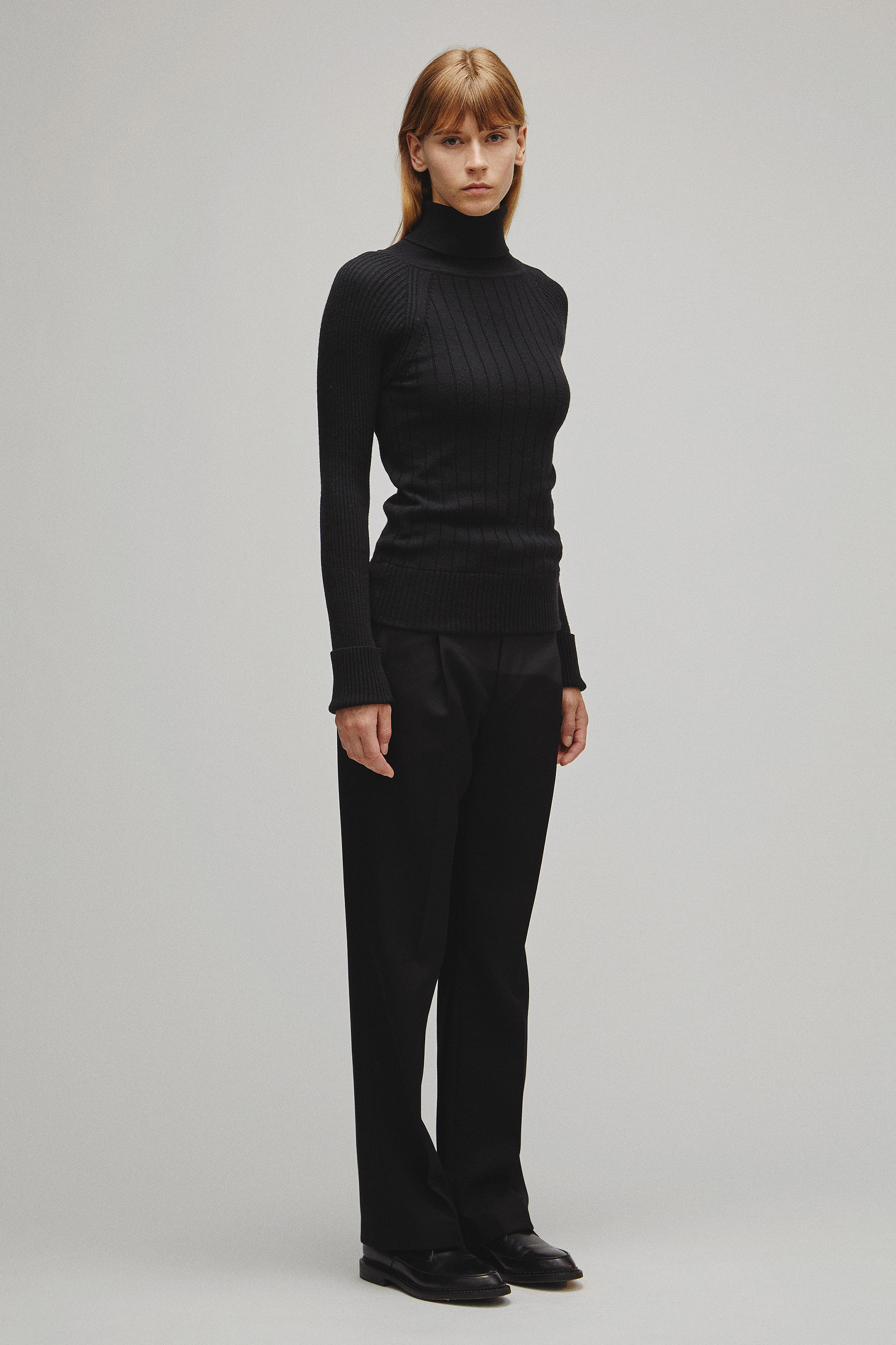 RERACS RAGLAN TURTLE NECK PULLOVER KNIT