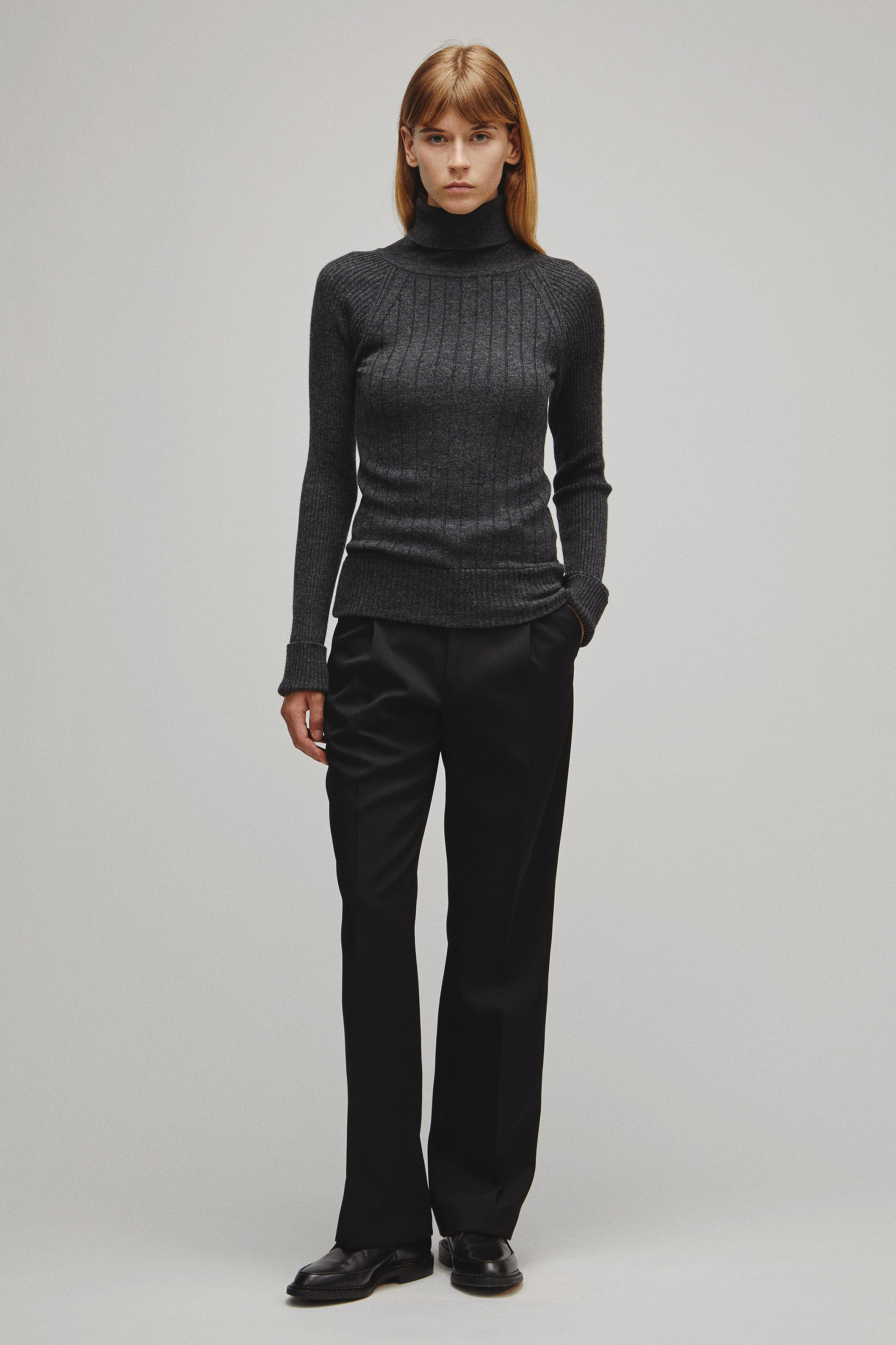 RERACS RAGLAN TURTLE NECK PULLOVER KNIT