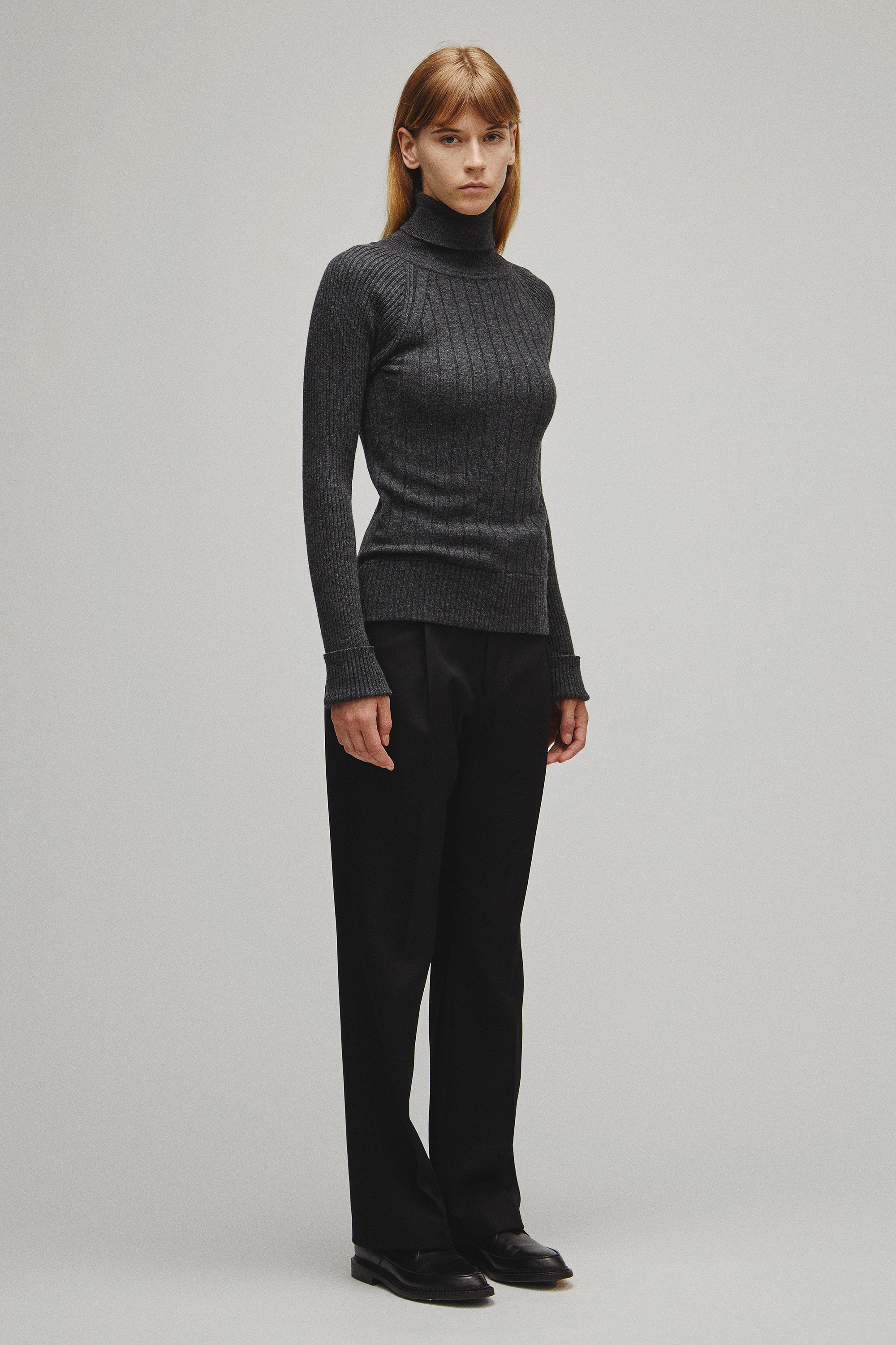 RERACS RAGLAN TURTLE NECK PULLOVER KNIT