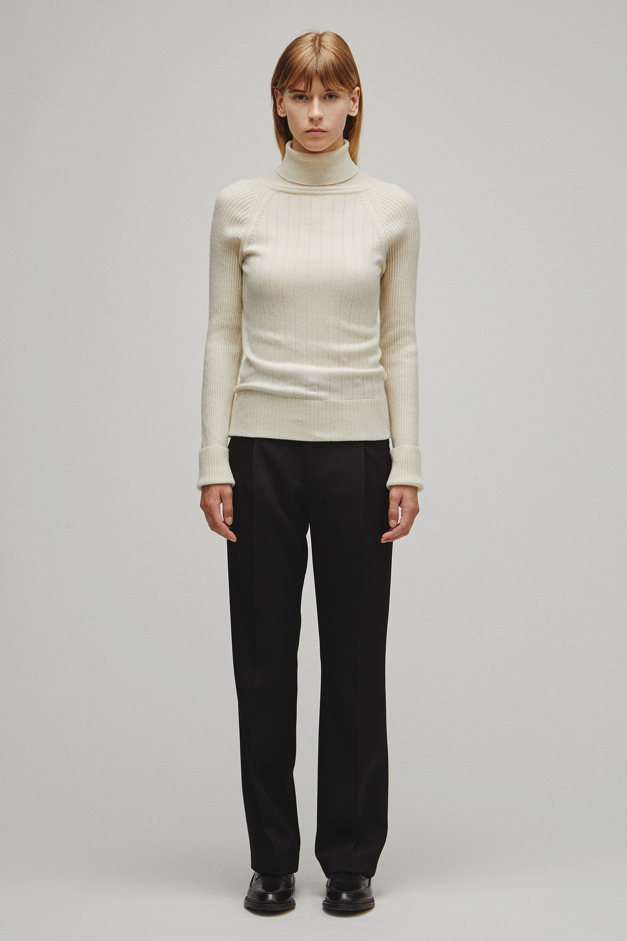 RERACS RAGLAN TURTLE NECK PULLOVER KNIT