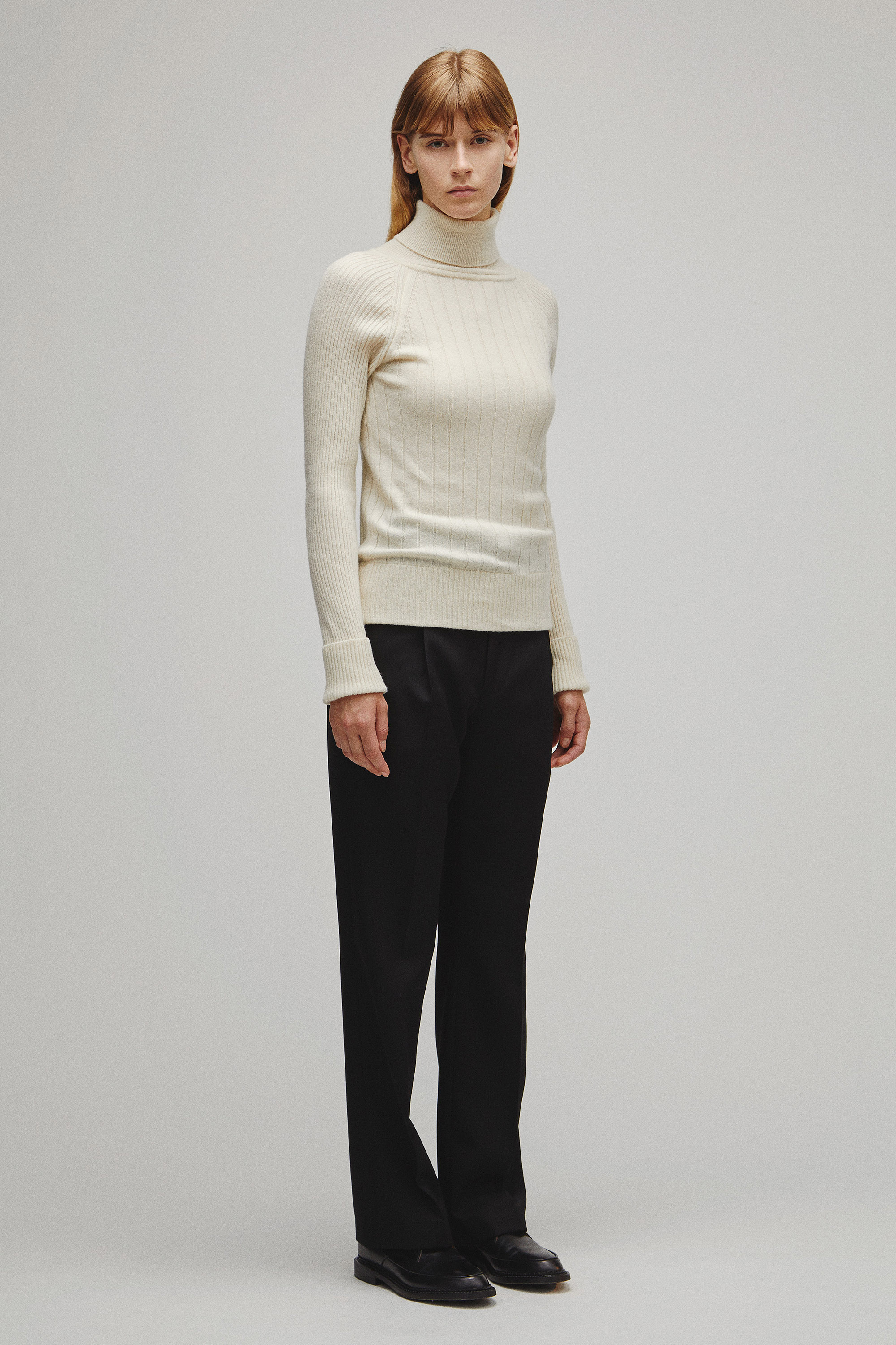 RERACS RAGLAN TURTLE NECK PULLOVER KNIT