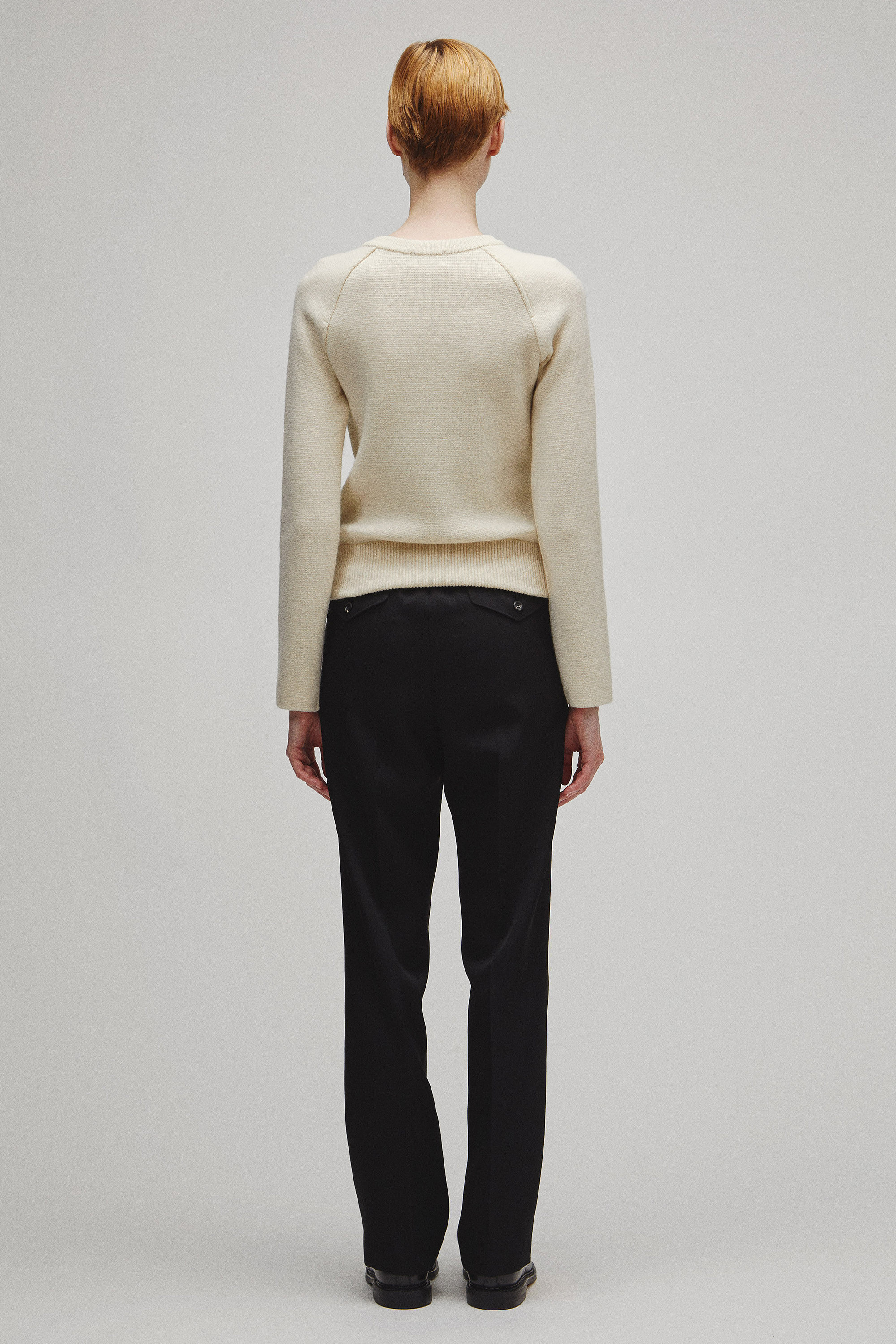 RERACS RAGLAN V NECK PULLOVER KNIT WOMENS