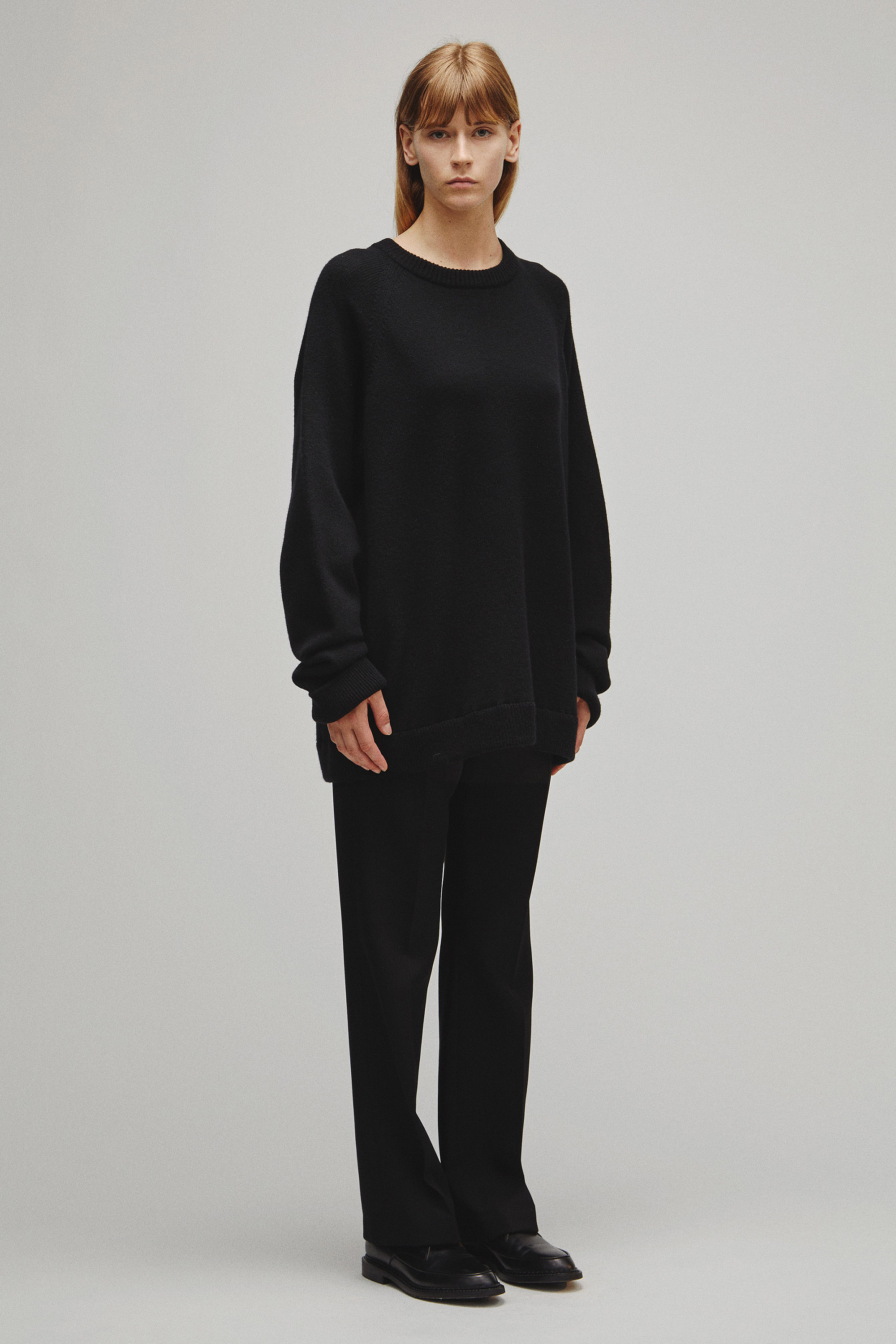 RERACS RAGLAN CREW NECK PULLOVER KNIT