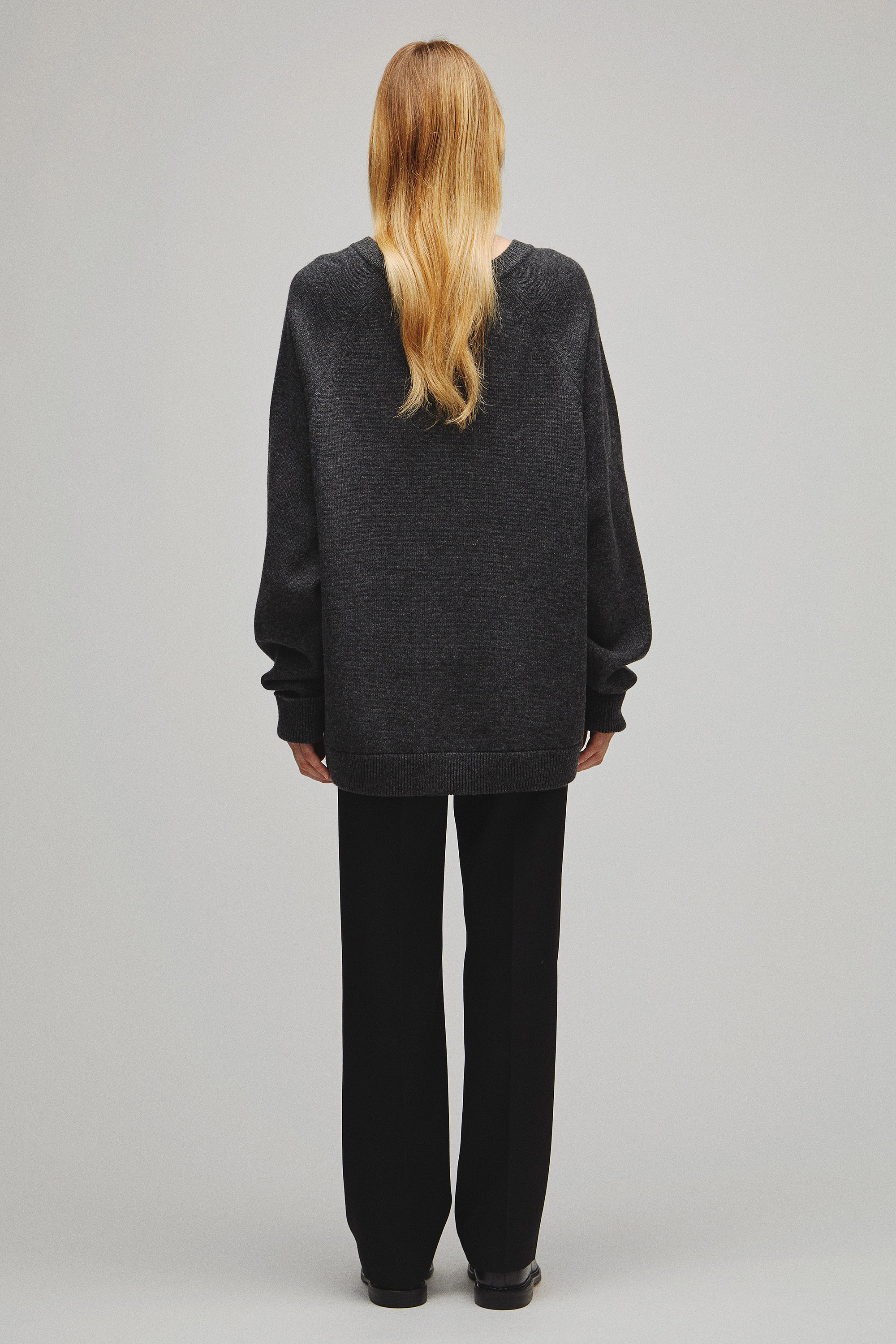 RERACS RAGLAN CREW NECK PULLOVER KNIT