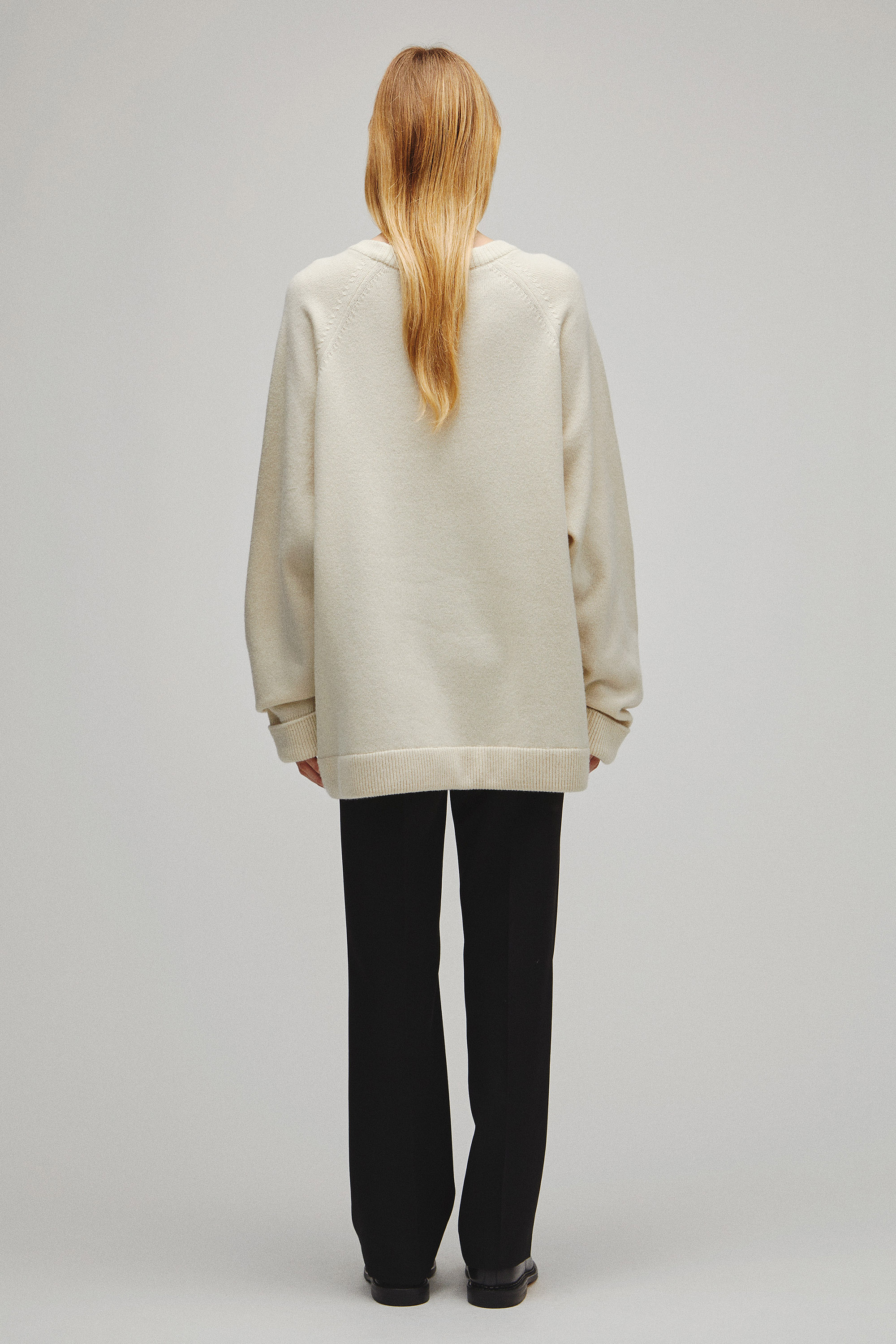 RERACS RAGLAN CREW NECK PULLOVER KNIT