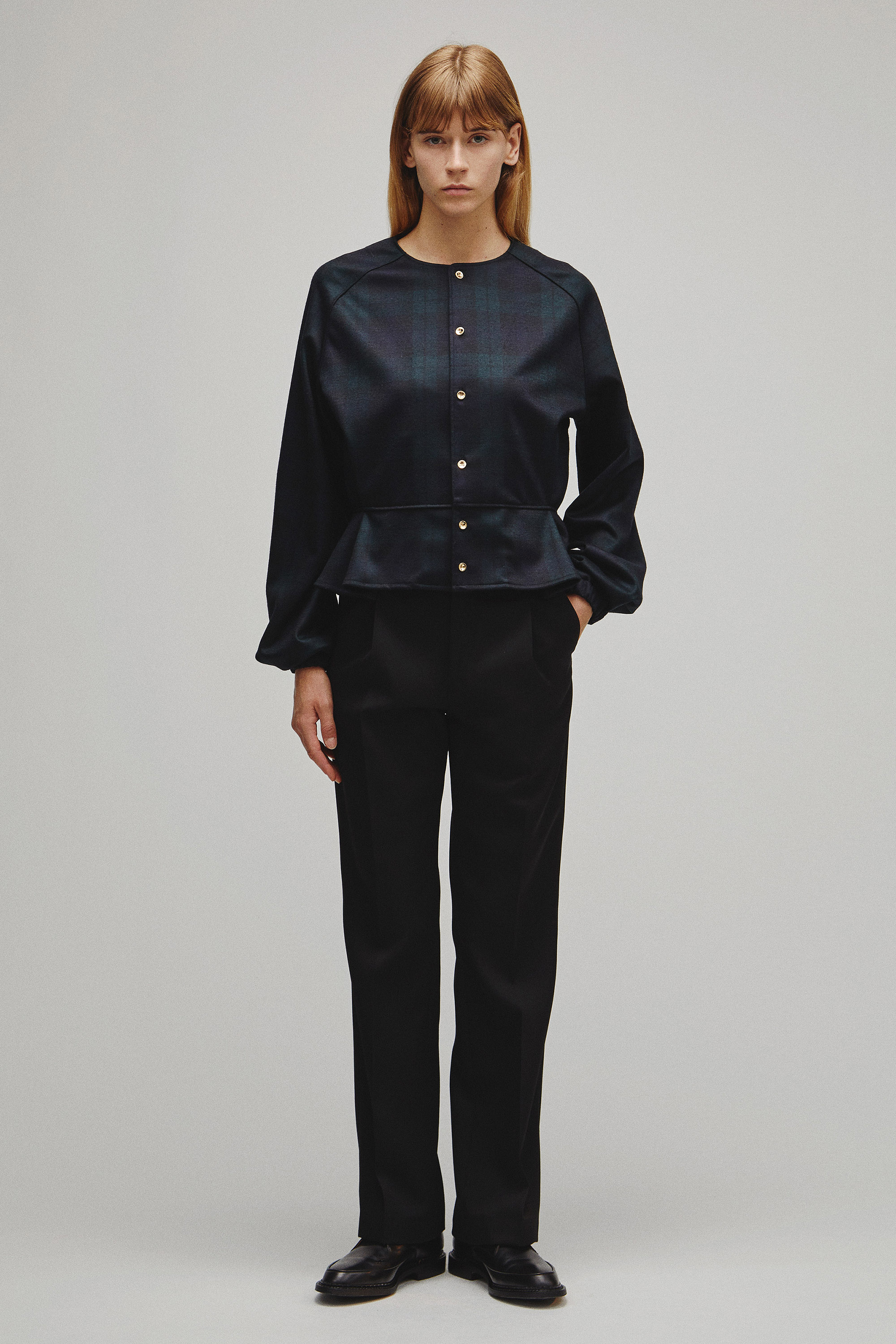 RERACS PEPLUM CARDIGAN
