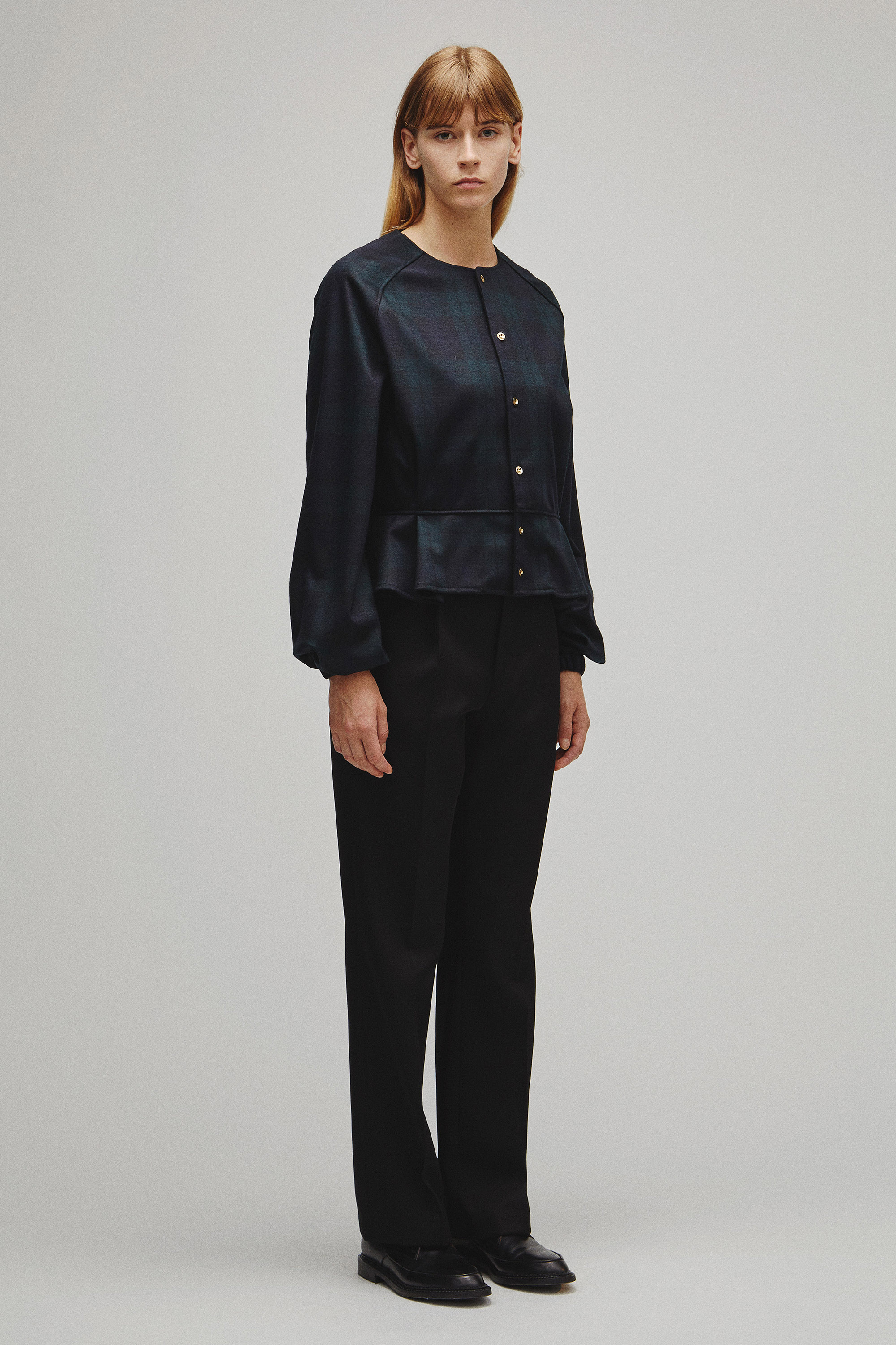 RERACS PEPLUM CARDIGAN