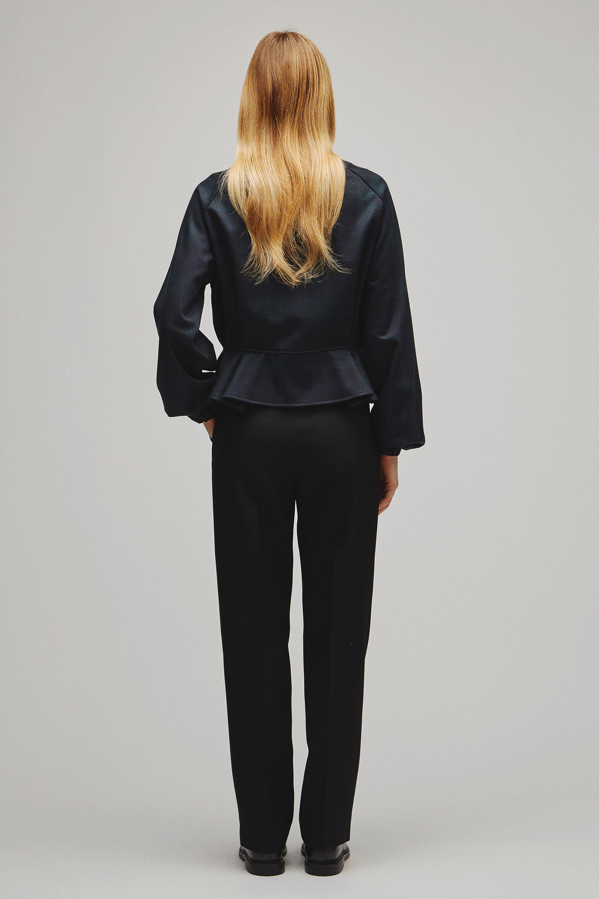 RERACS PEPLUM CARDIGAN