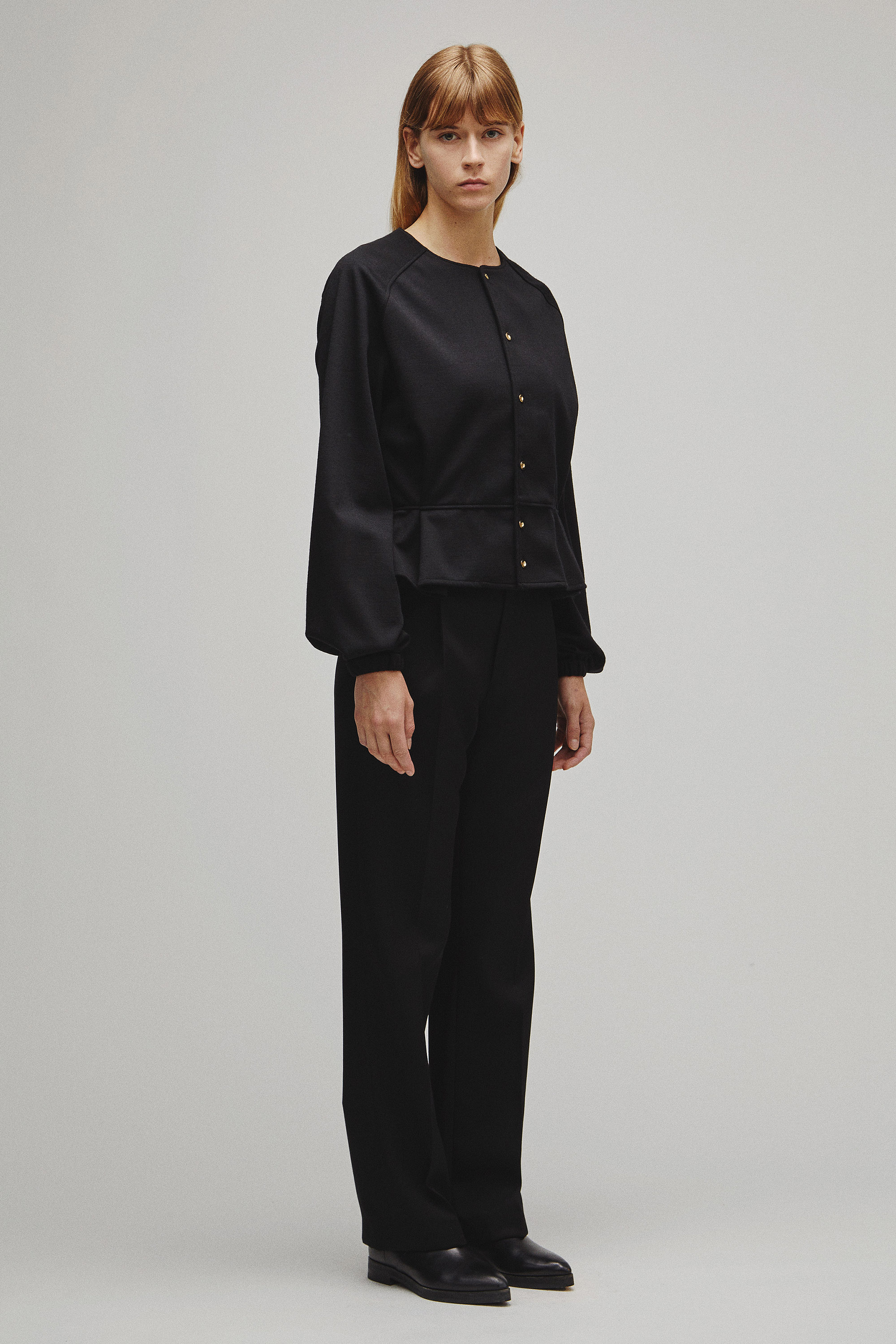 RERACS PEPLUM CARDIGAN