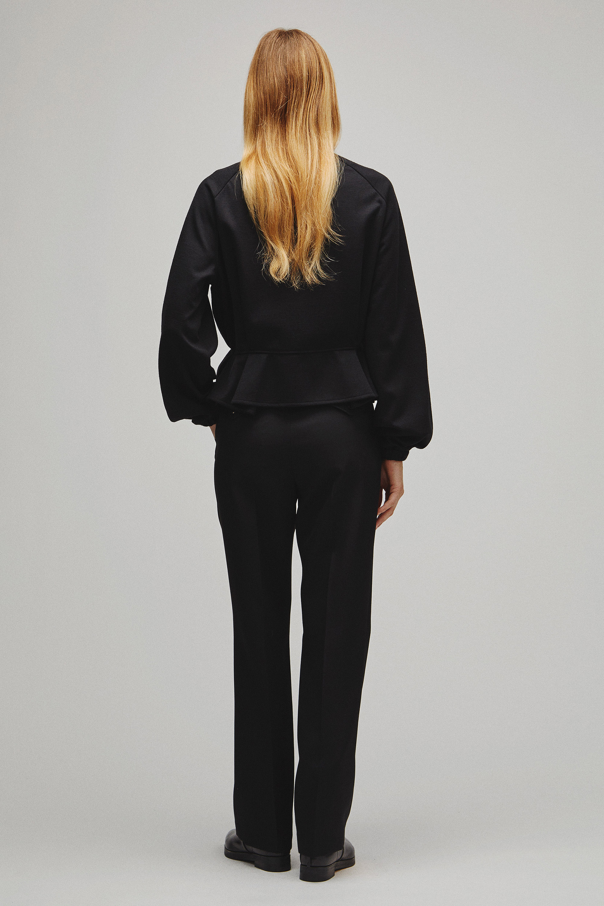 RERACS PEPLUM CARDIGAN