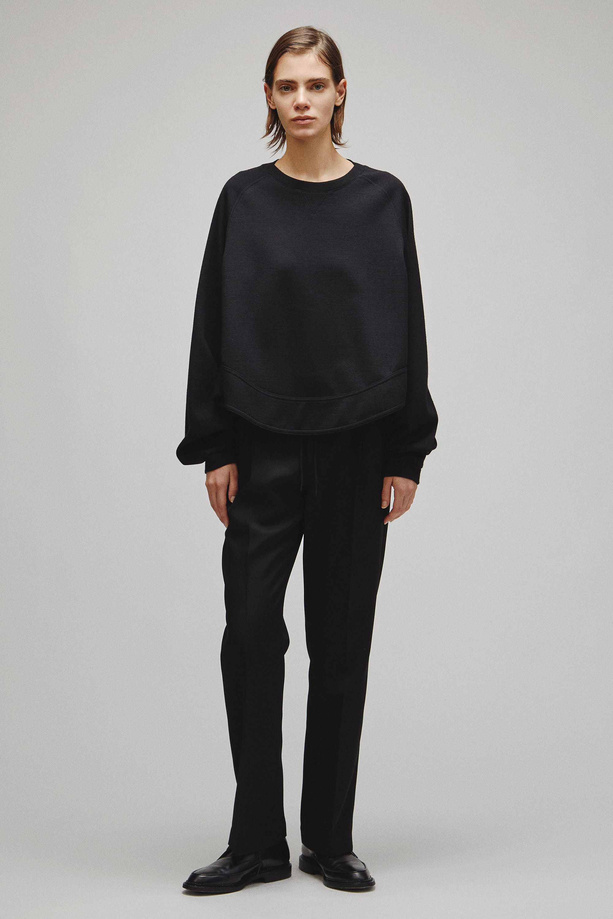 RERACS A-LINE SHORT RAGLAN SWEAT