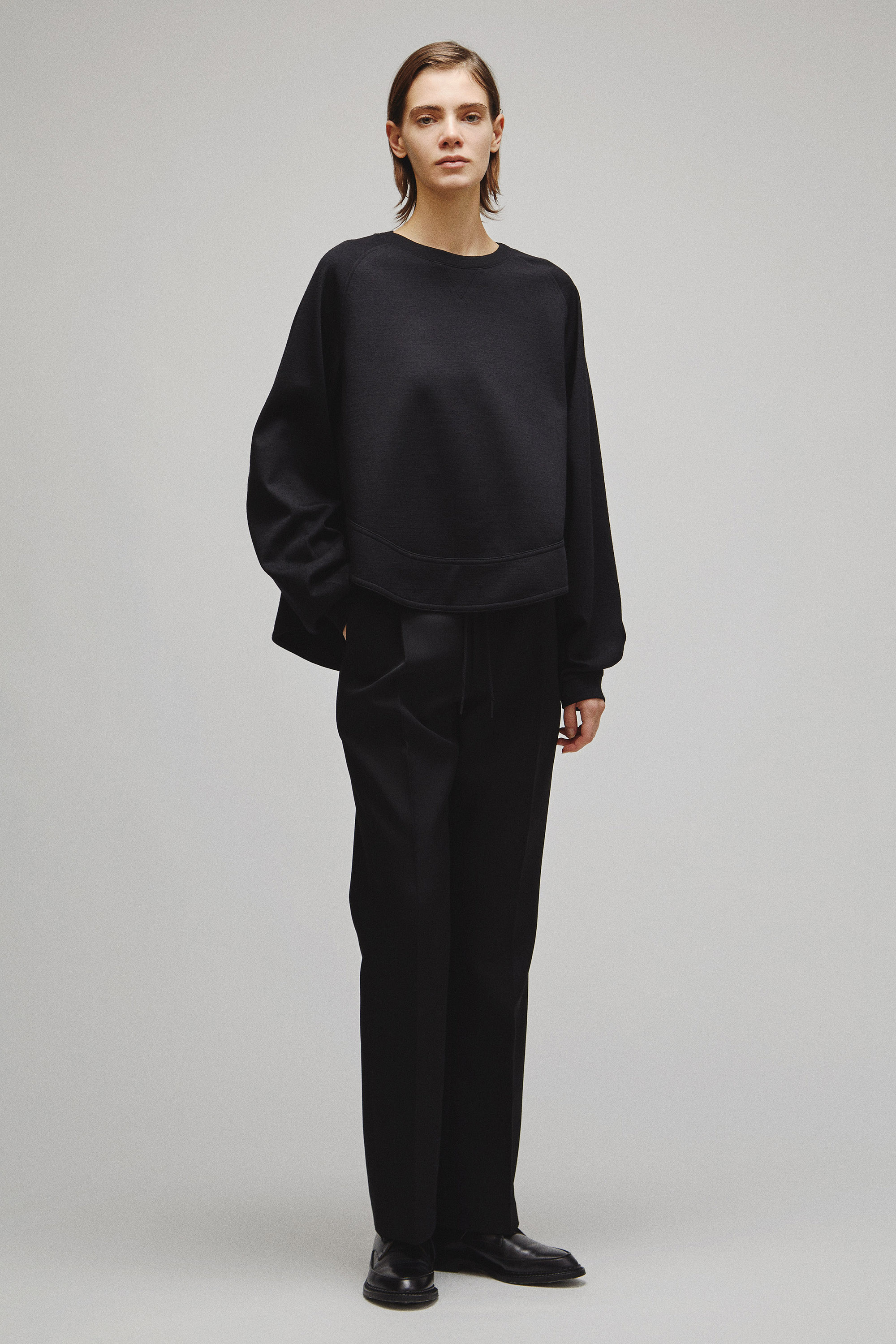 RERACS A-LINE SHORT RAGLAN SWEAT