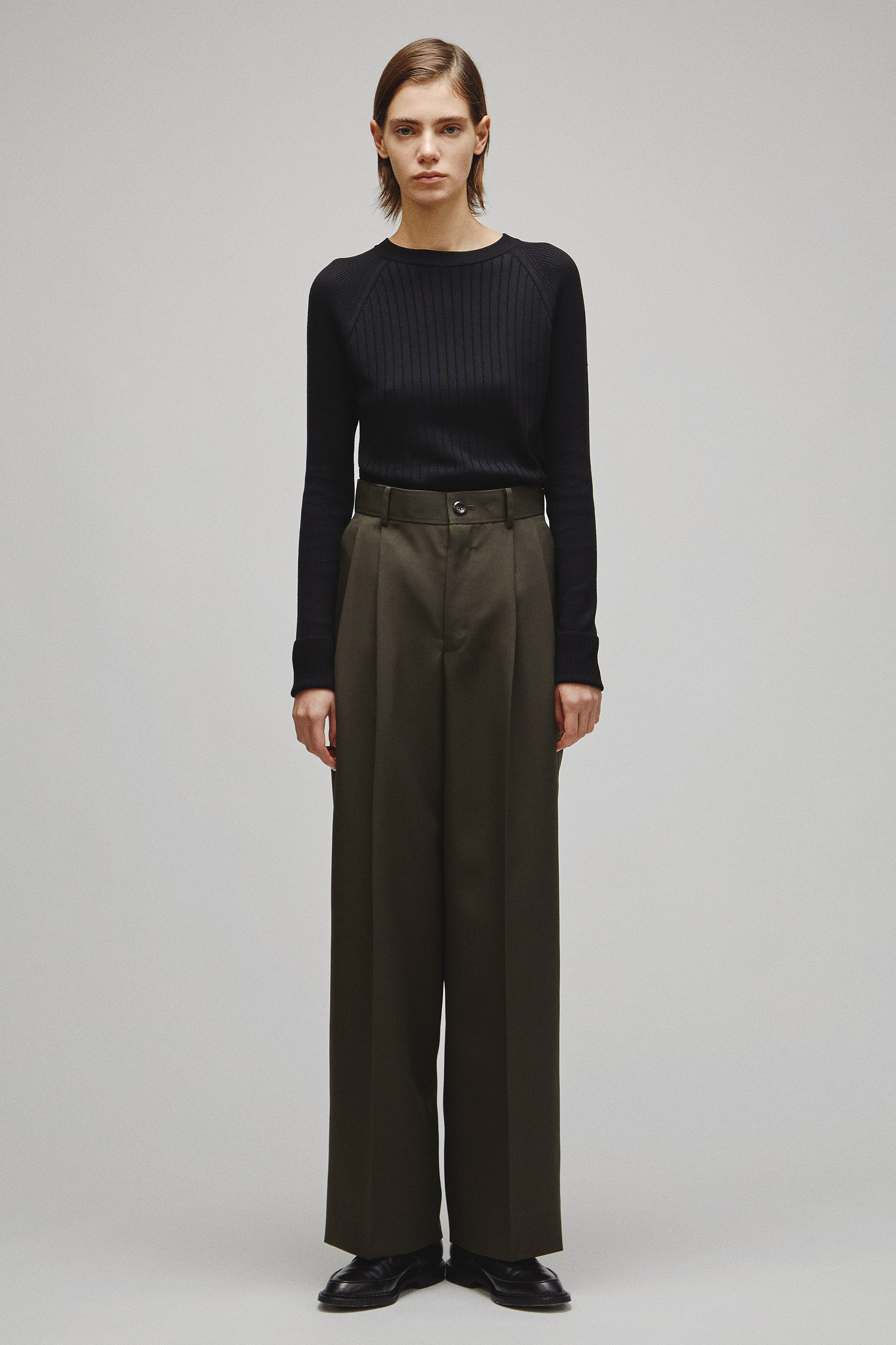 RERACS 2 TUCK WIDE SLACKS