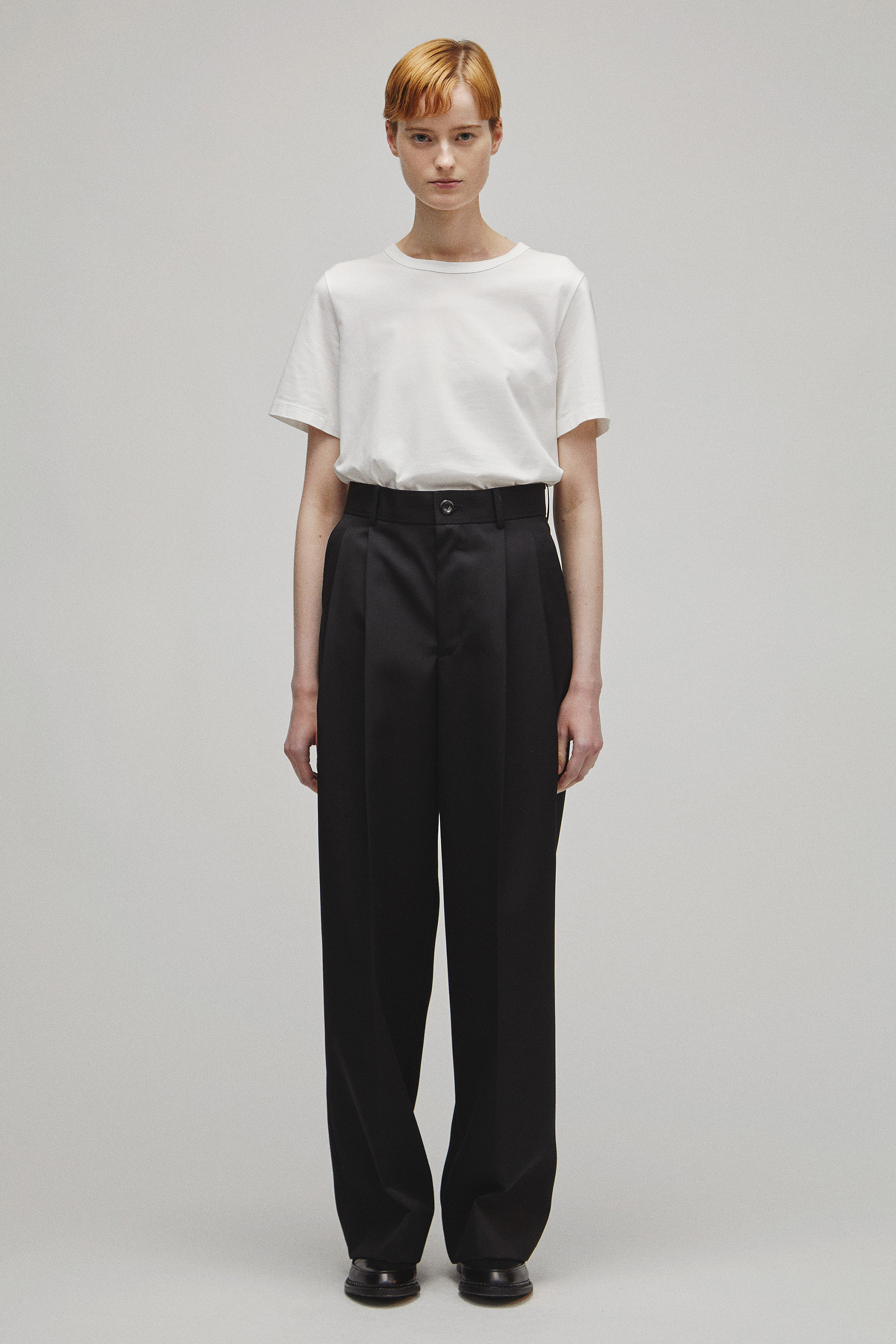 RERACS 2 TUCK WIDE SLACKS