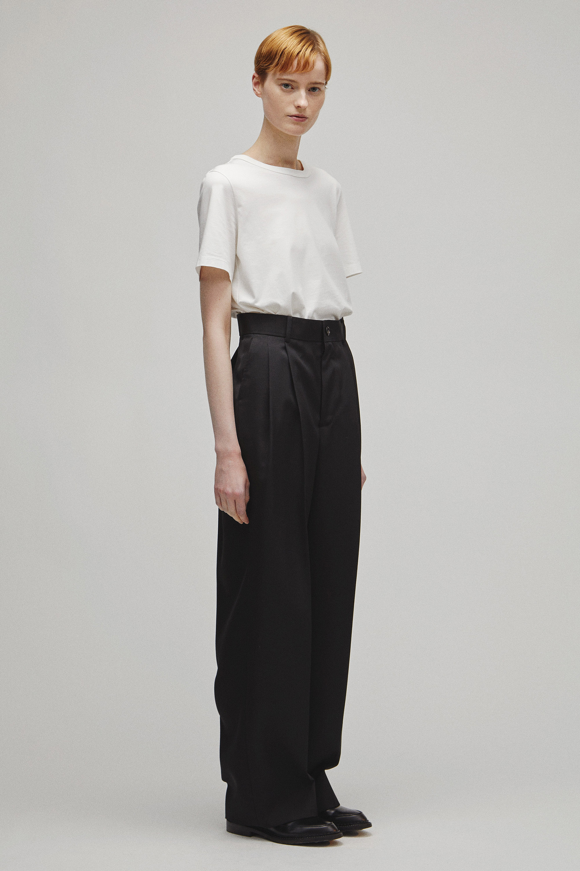 RERACS 2 TUCK WIDE SLACKS