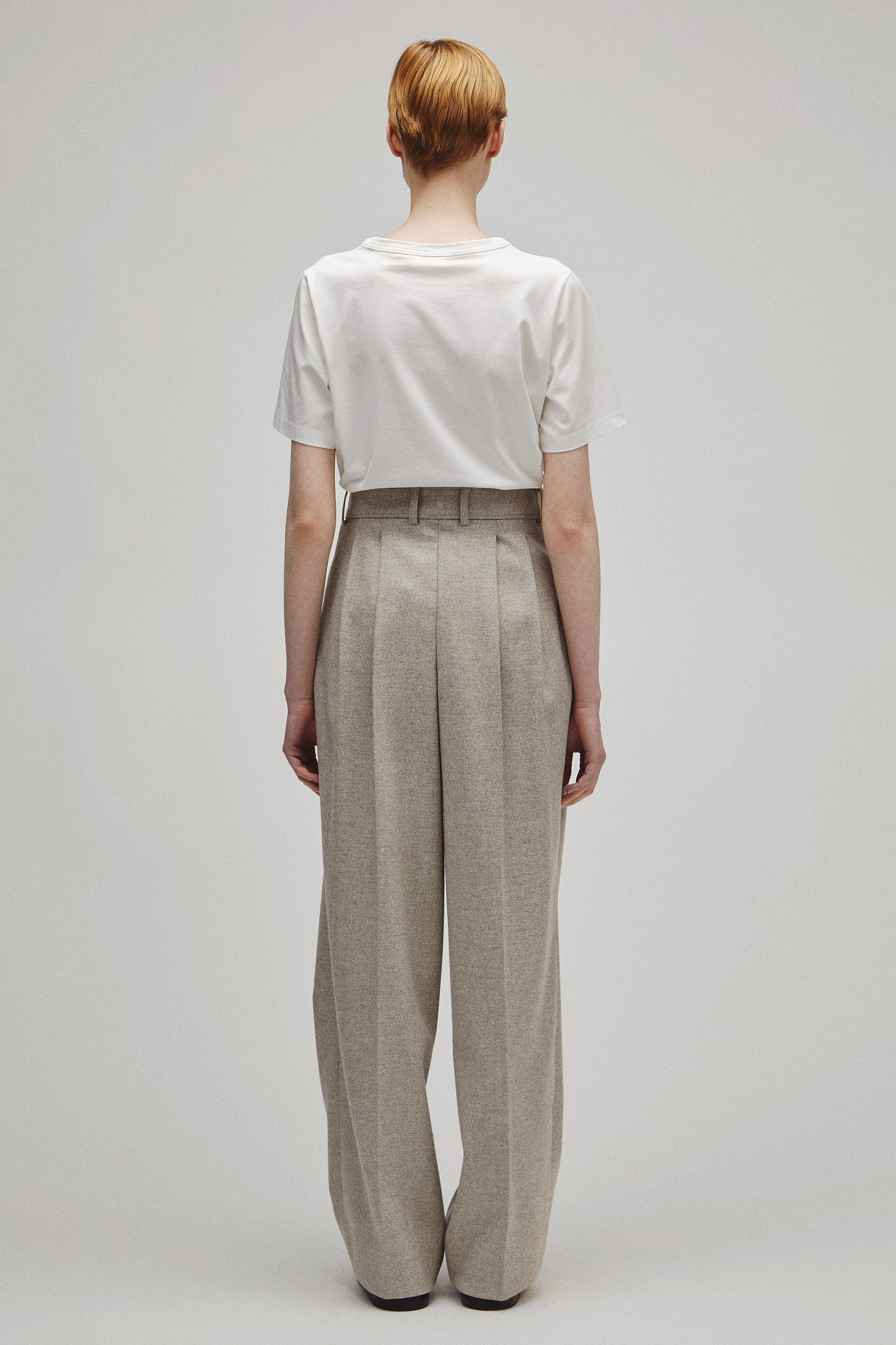 RERACS 2 TUCK WIDE SLACKS