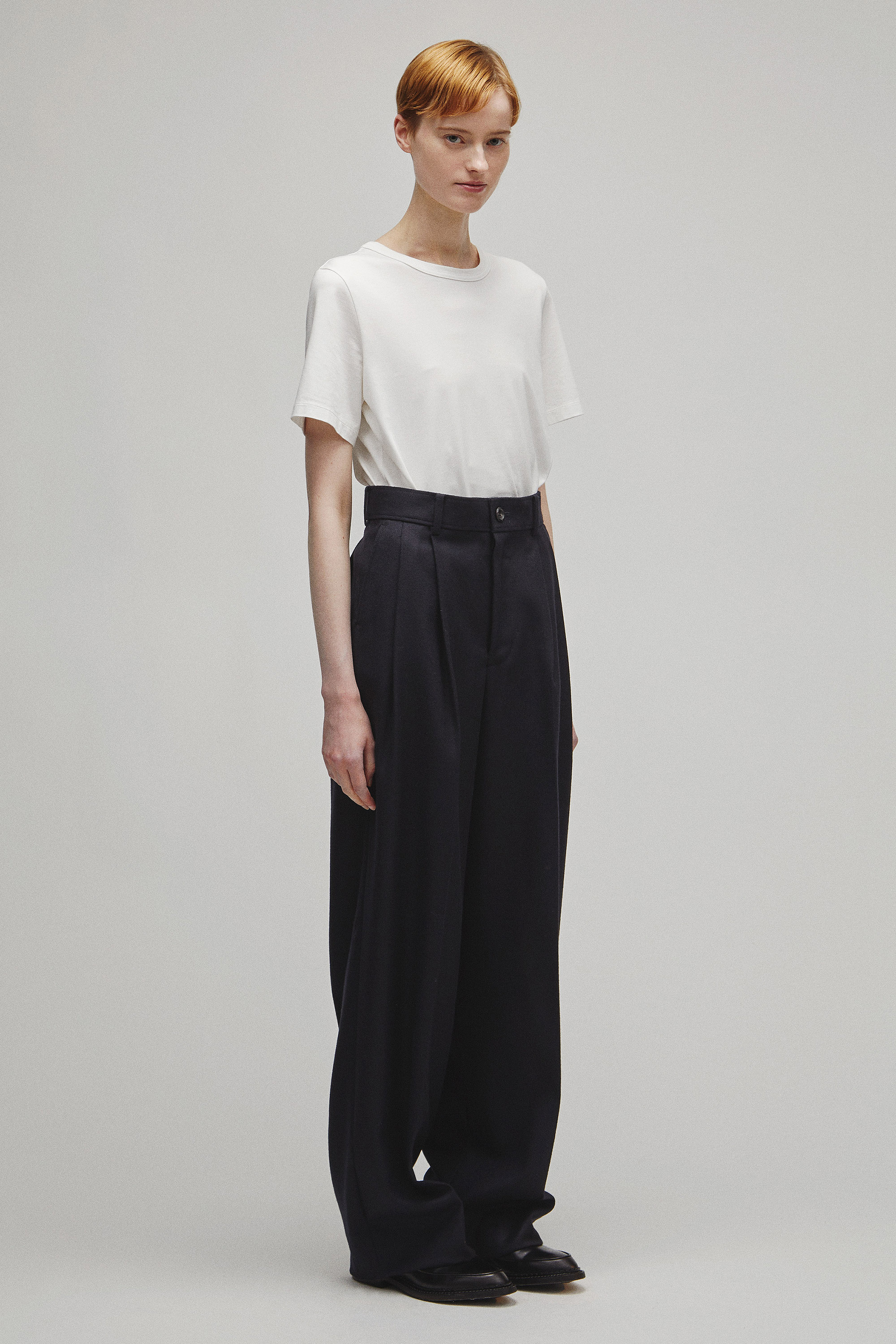 RERACS 2 TUCK WIDE SLACKS
