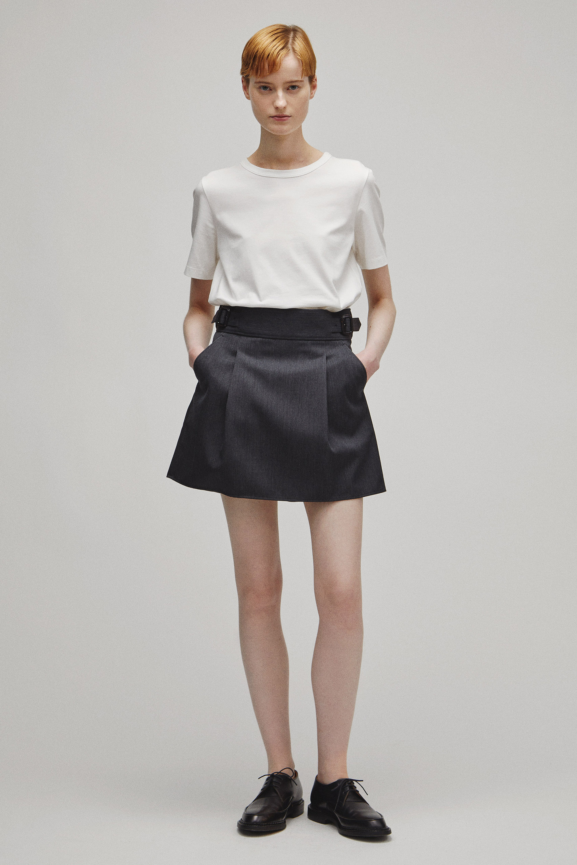 RERACS RAYERED SKIRT SHORTS