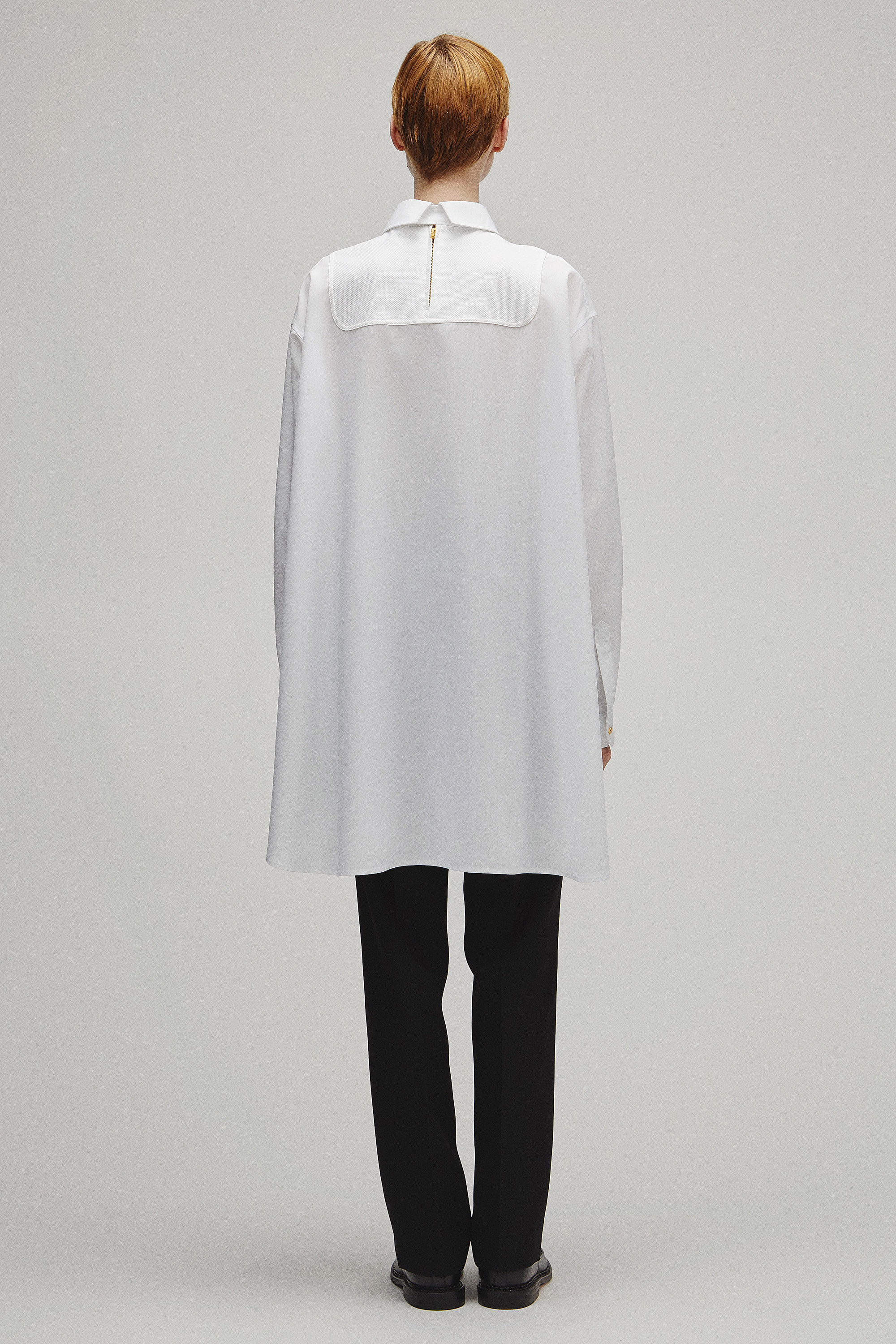RERACS TUXEDO A-LINE TAIL SHIRT