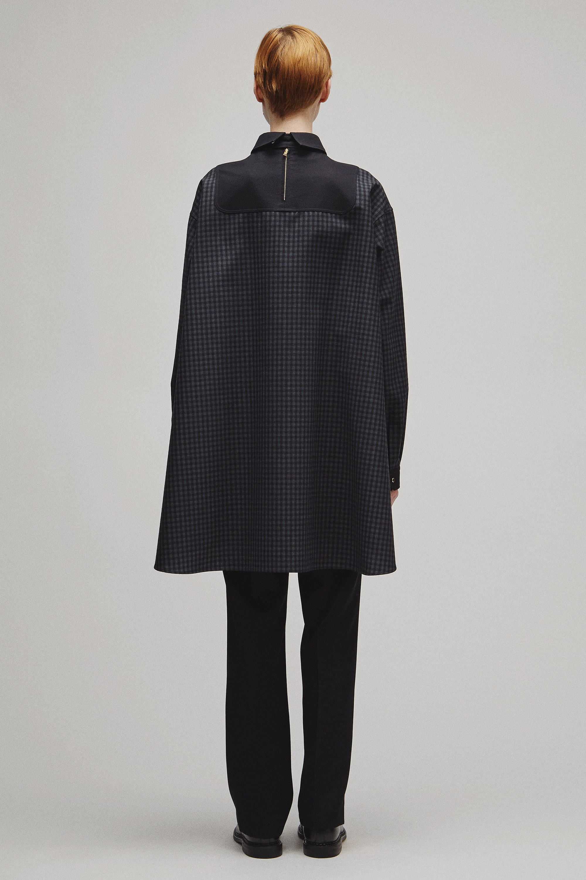 RERACS TUXEDO A-LINE TAIL SHIRT