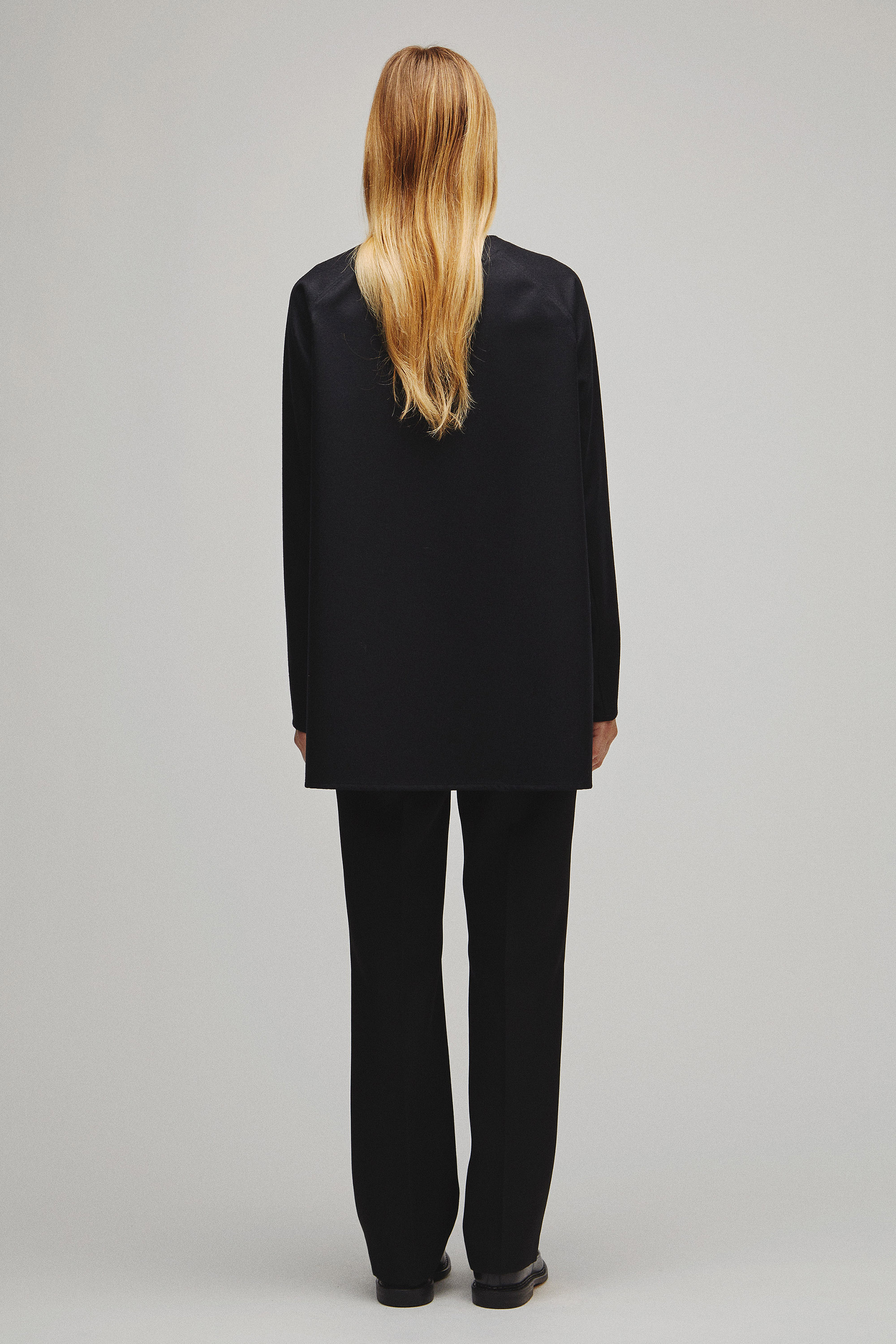 RERACS COLLARLESS A-LINE TUNIC