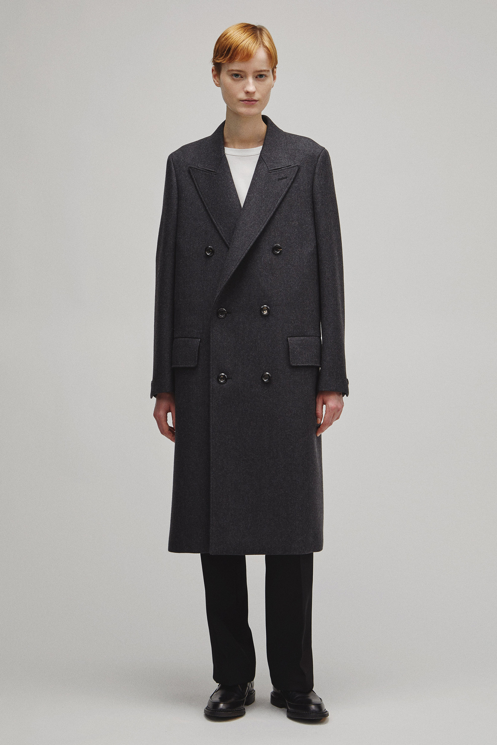 THE DOUBLE PEAKED TAILORED COAT