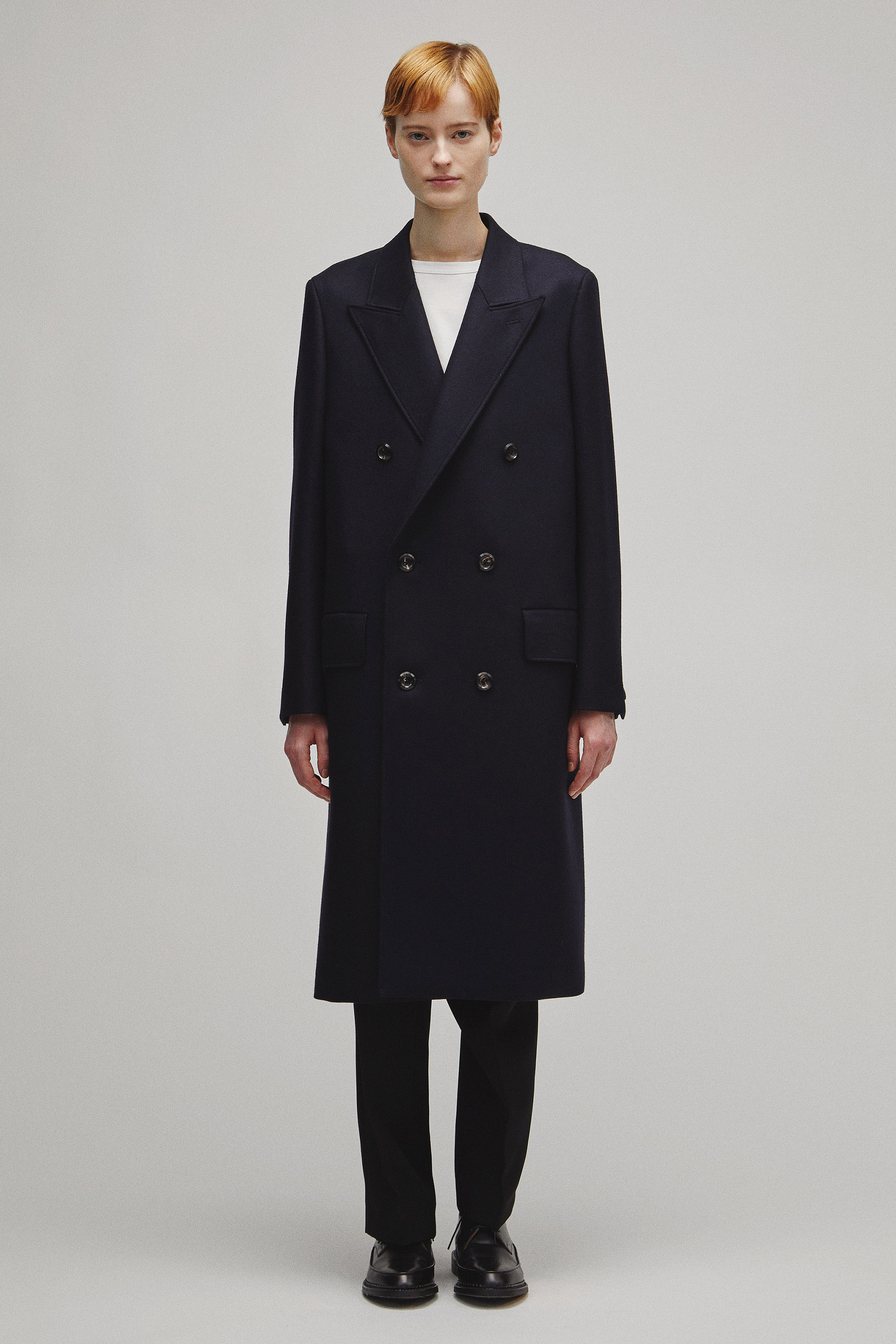 THE DOUBLE PEAKED TAILORED COAT