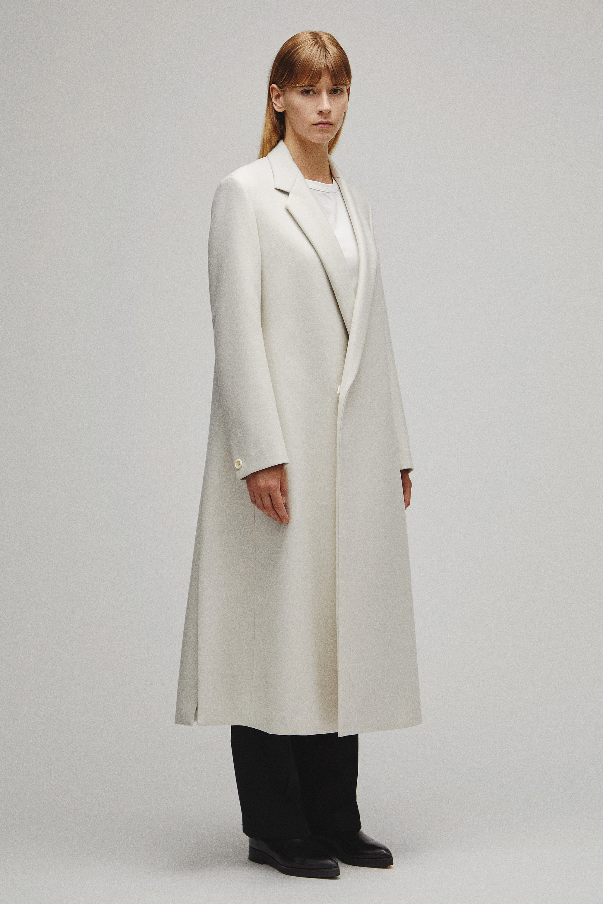 RERACS NOTCHED A-LINE COAT