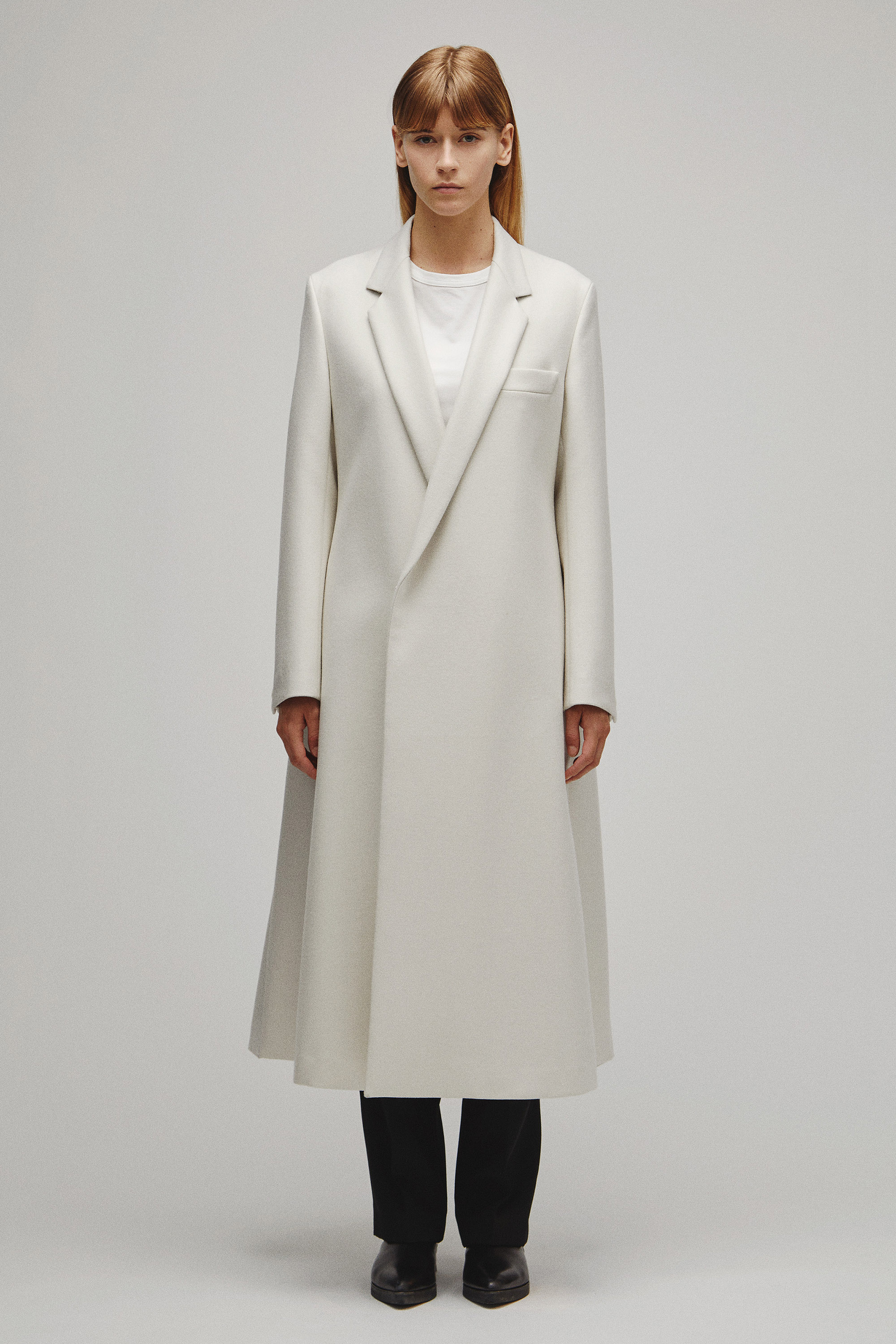 RERACS NOTCHED A-LINE COAT