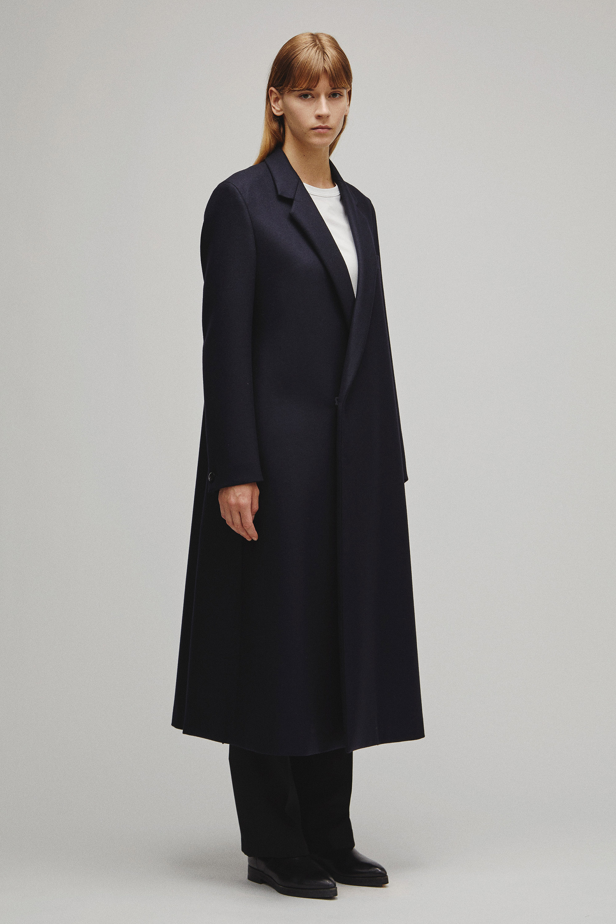 RERACS NOTCHED A-LINE COAT