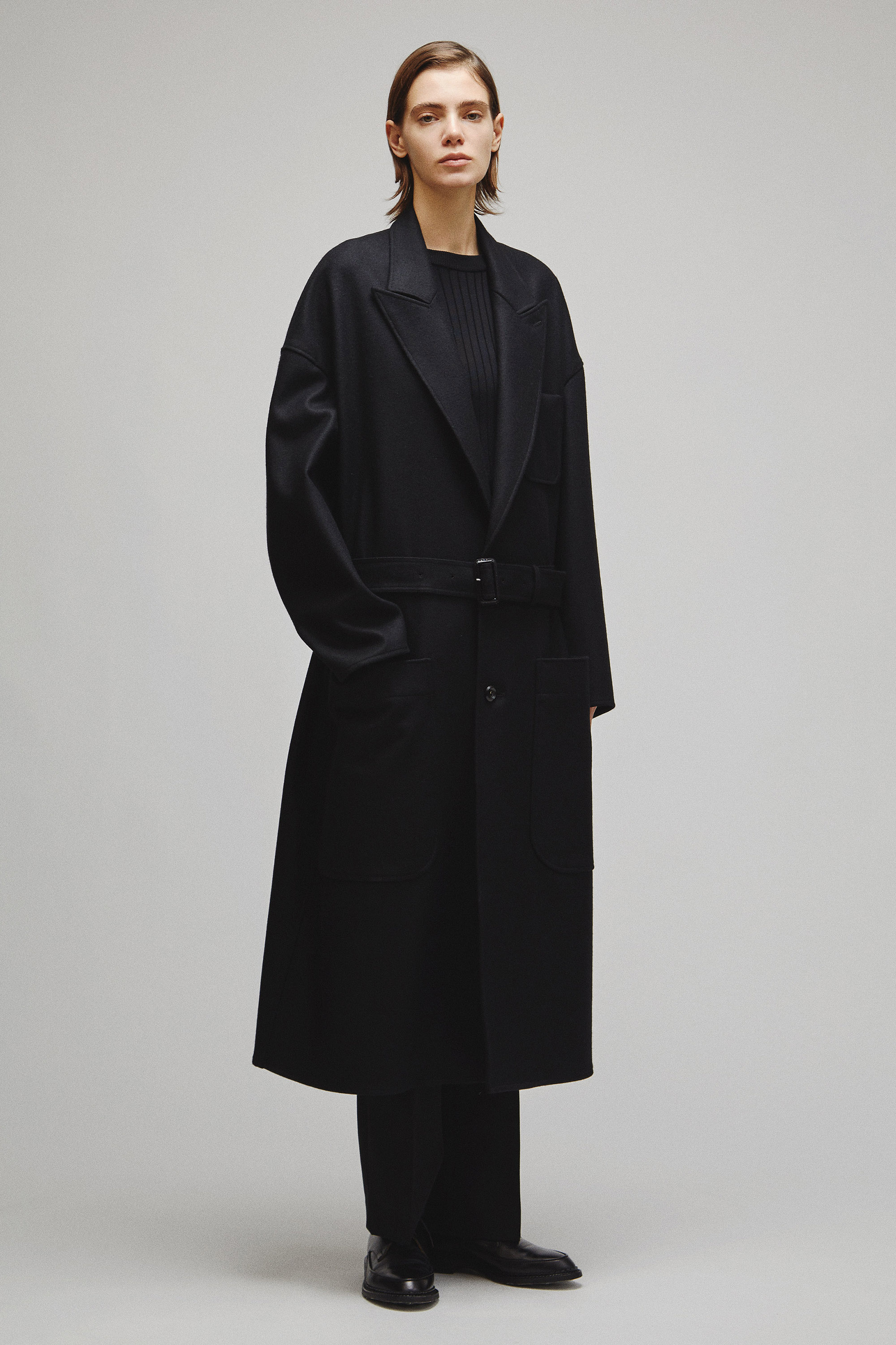 RERACS PEAKED LAPEL SHIRT COAT