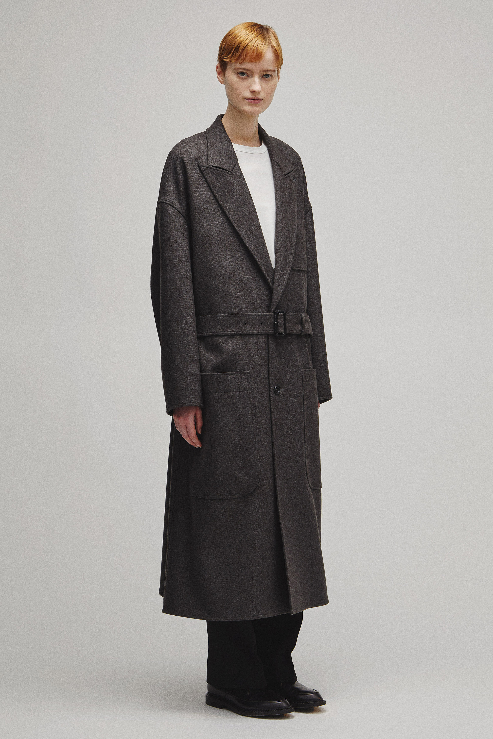 RERACS PEAKED LAPEL SHIRT COAT