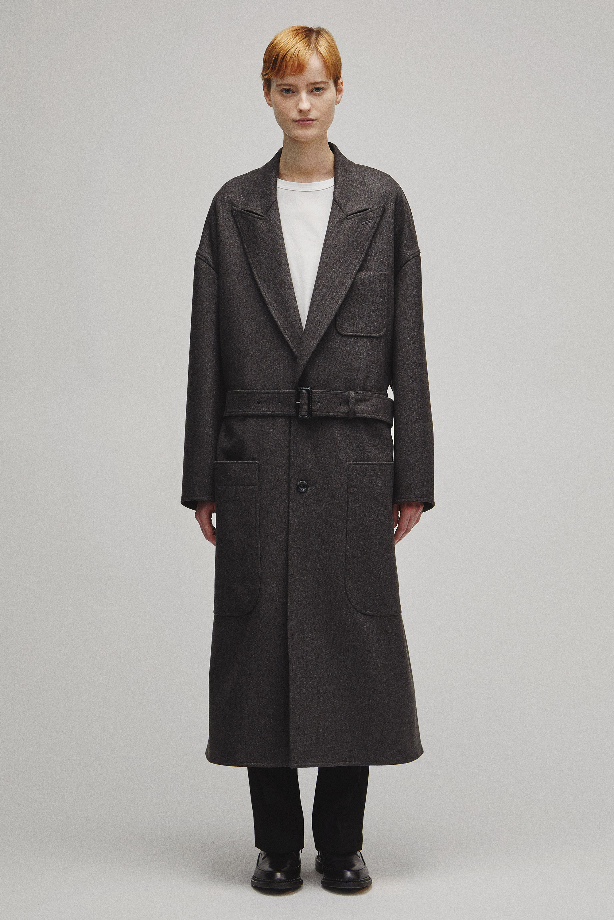 RERACS PEAKED LAPEL SHIRT COAT