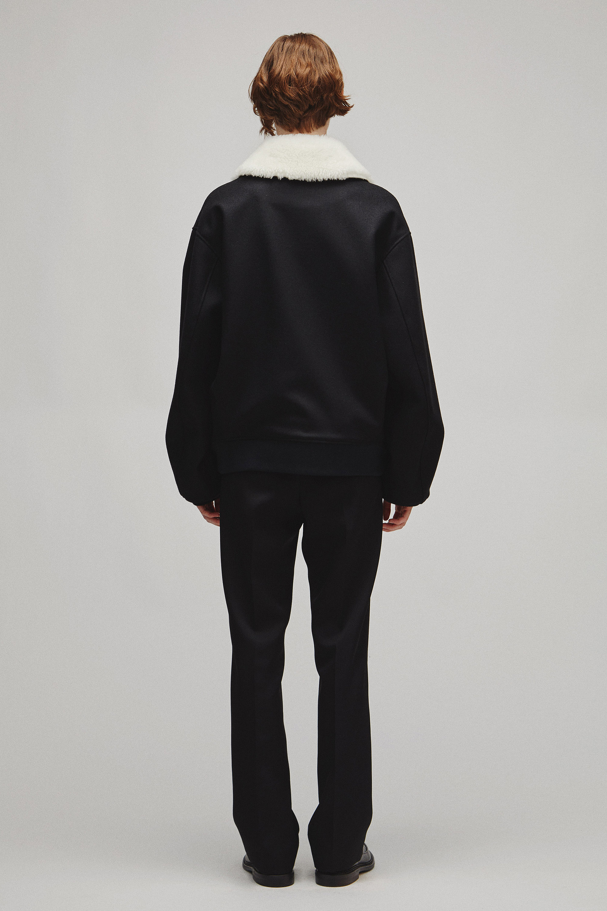 THE A2 JACKET M WITH BOA COLLAR