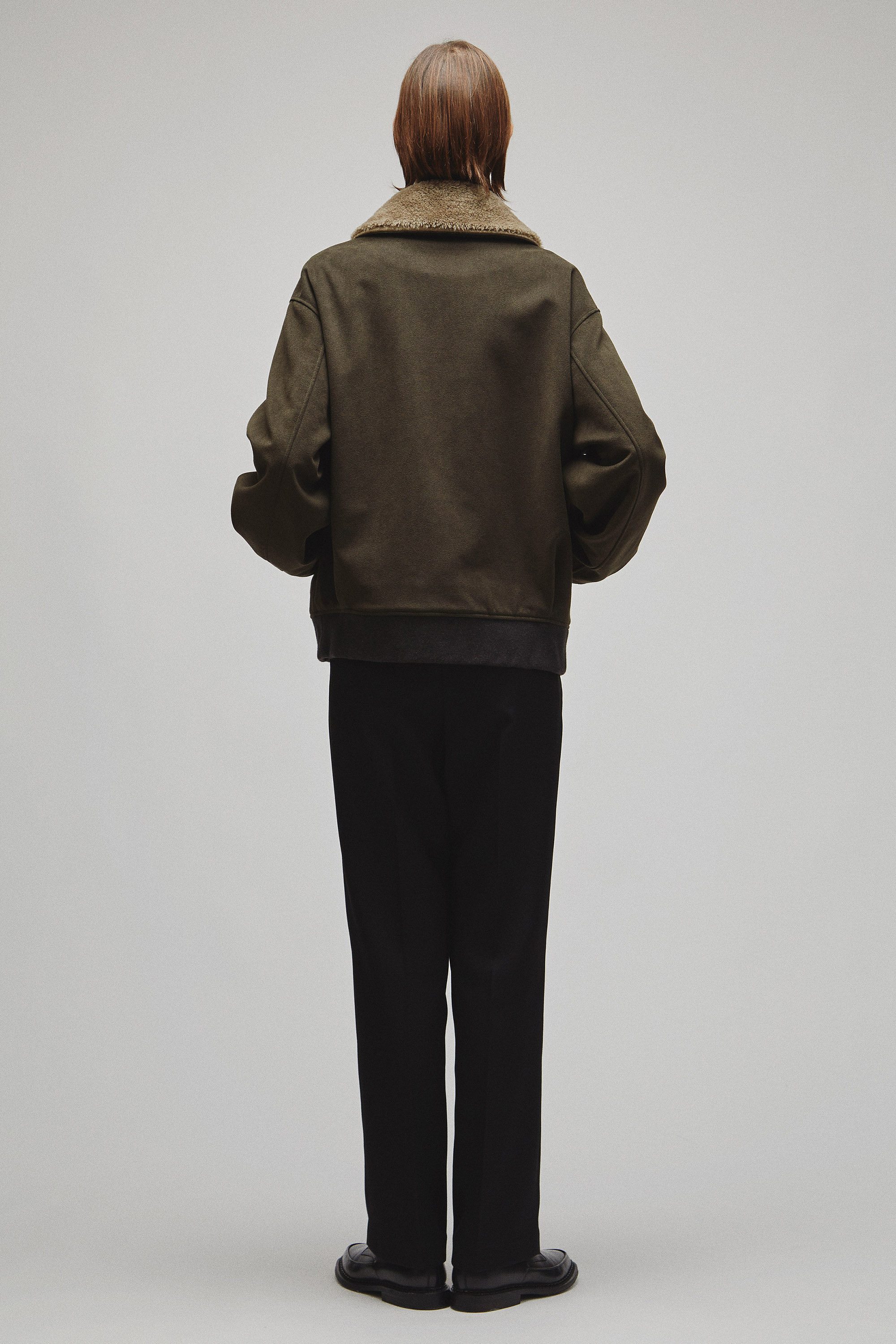 THE A2 JACKET M WITH BOA COLLAR