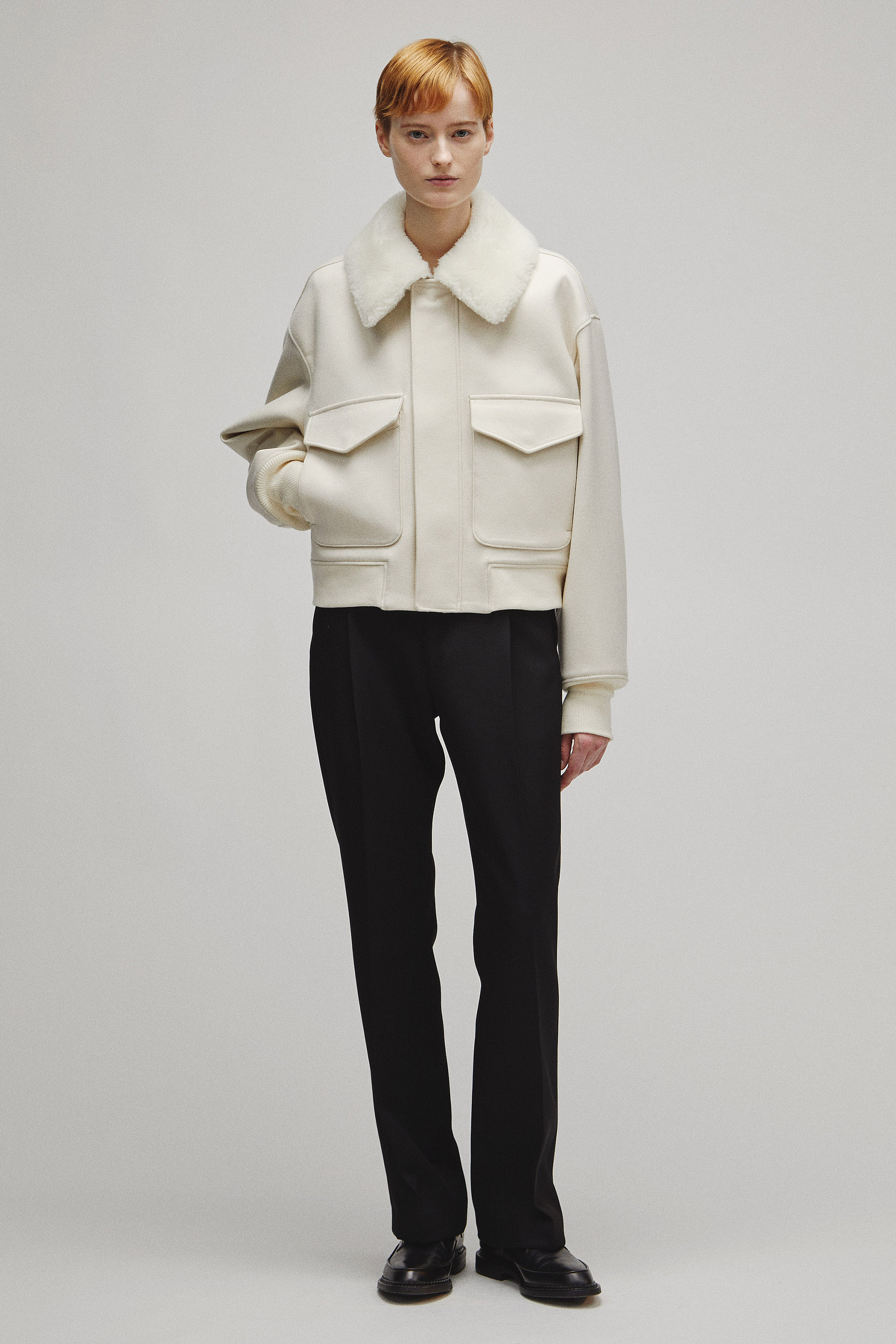 THE A2 JACKET W WITH BOA COLLAR