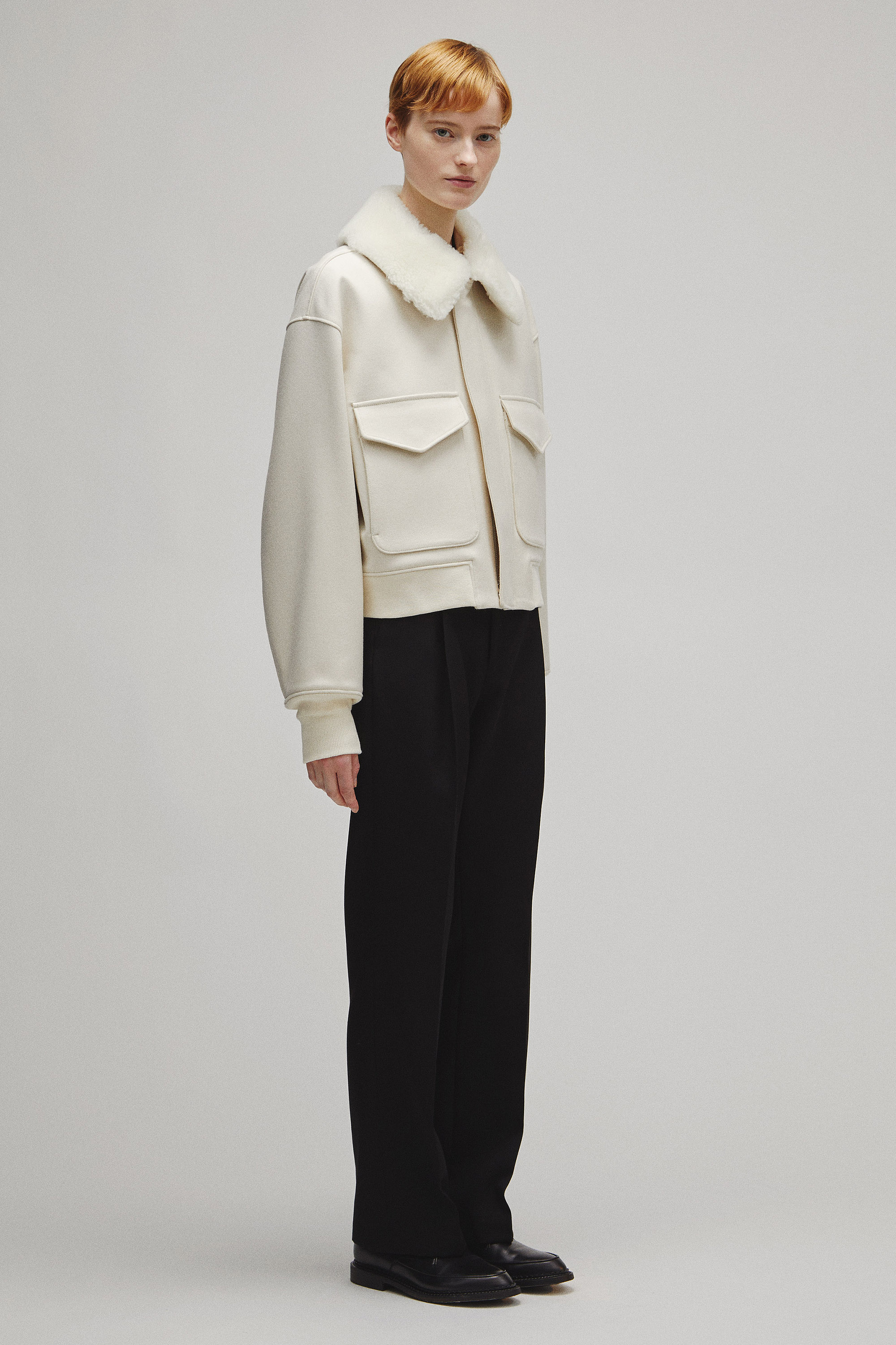THE A2 JACKET W WITH BOA COLLAR