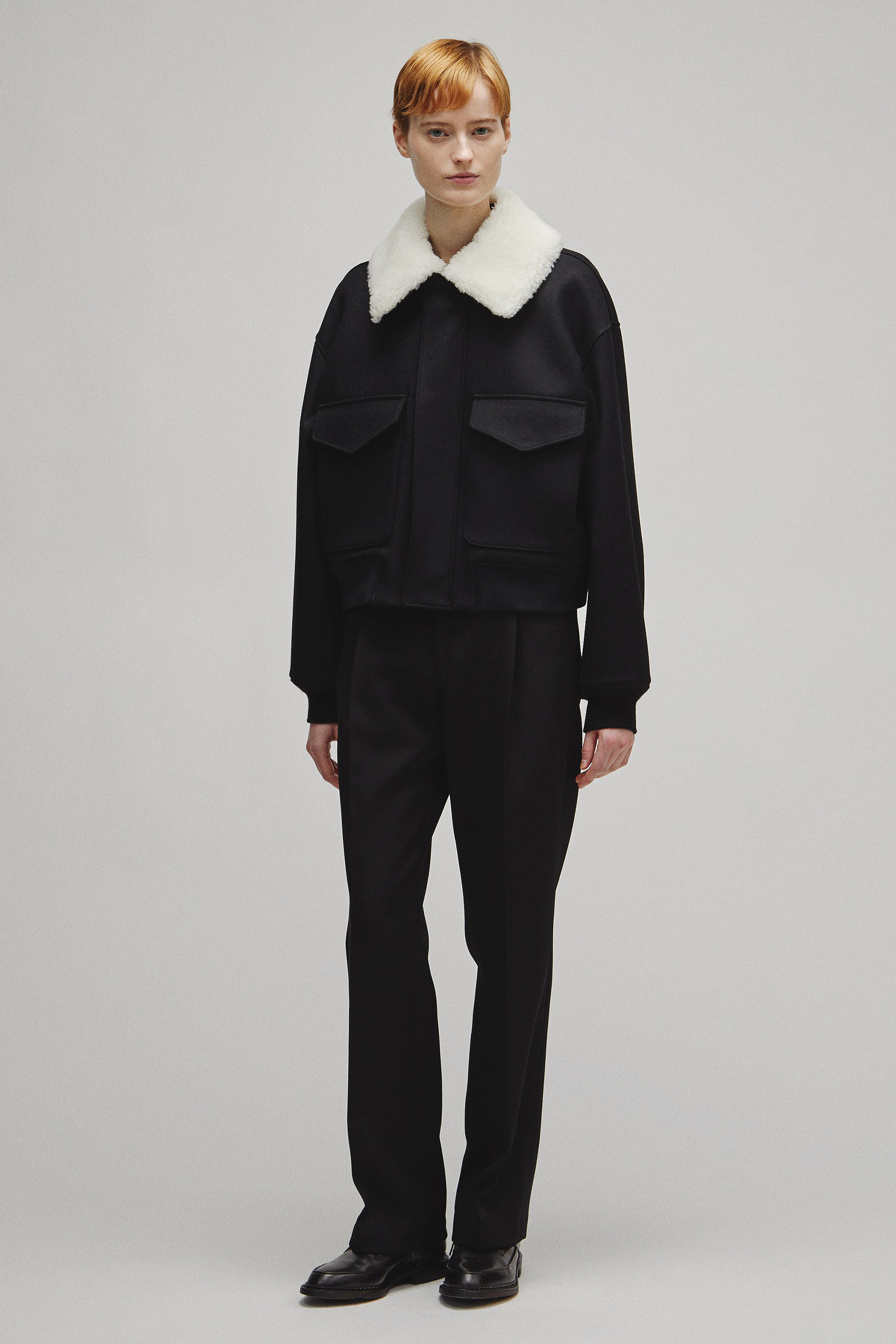 THE A2 JACKET W WITH BOA COLLAR